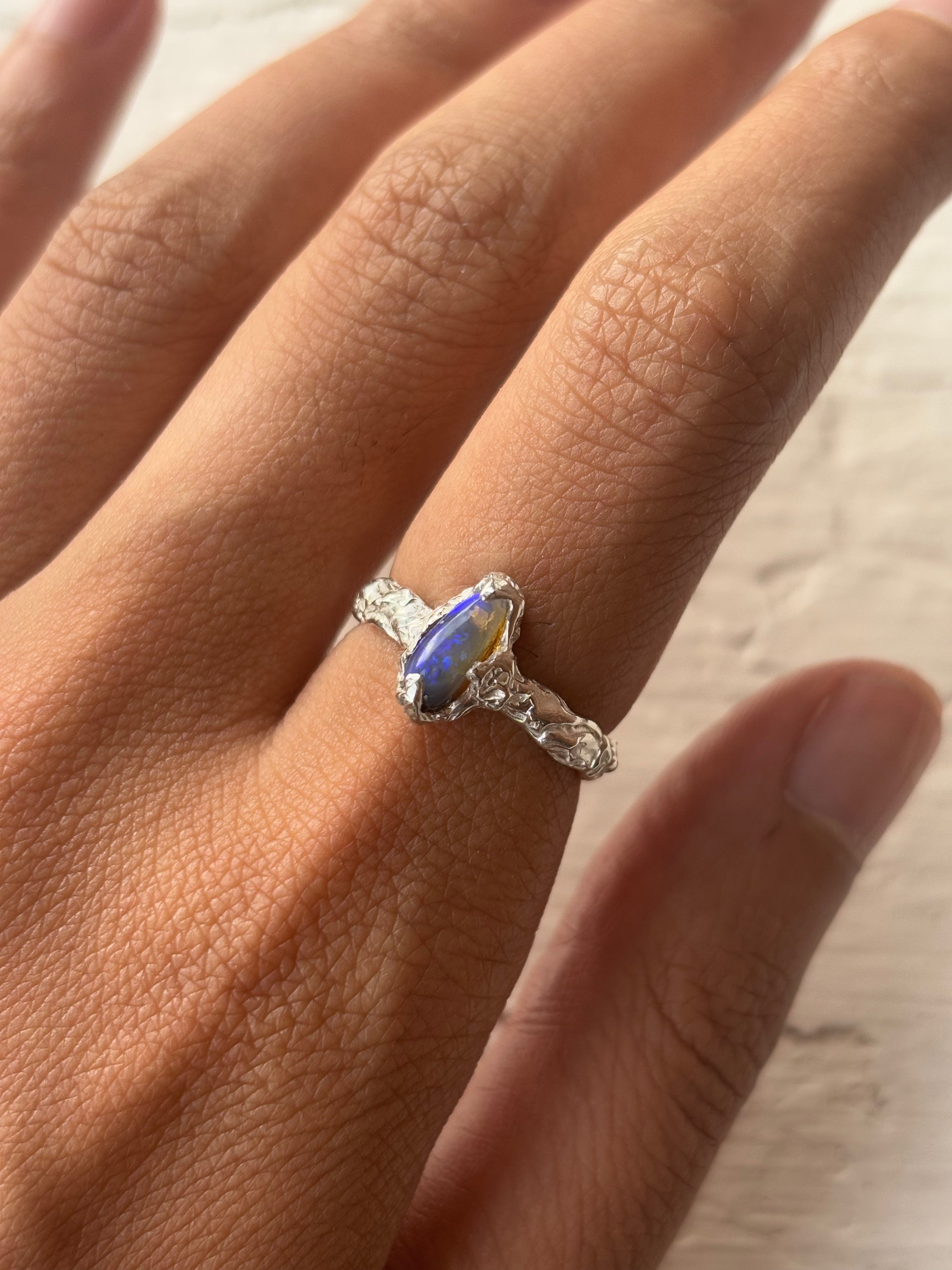 Itty bitty ring - silver/size l 1/2
