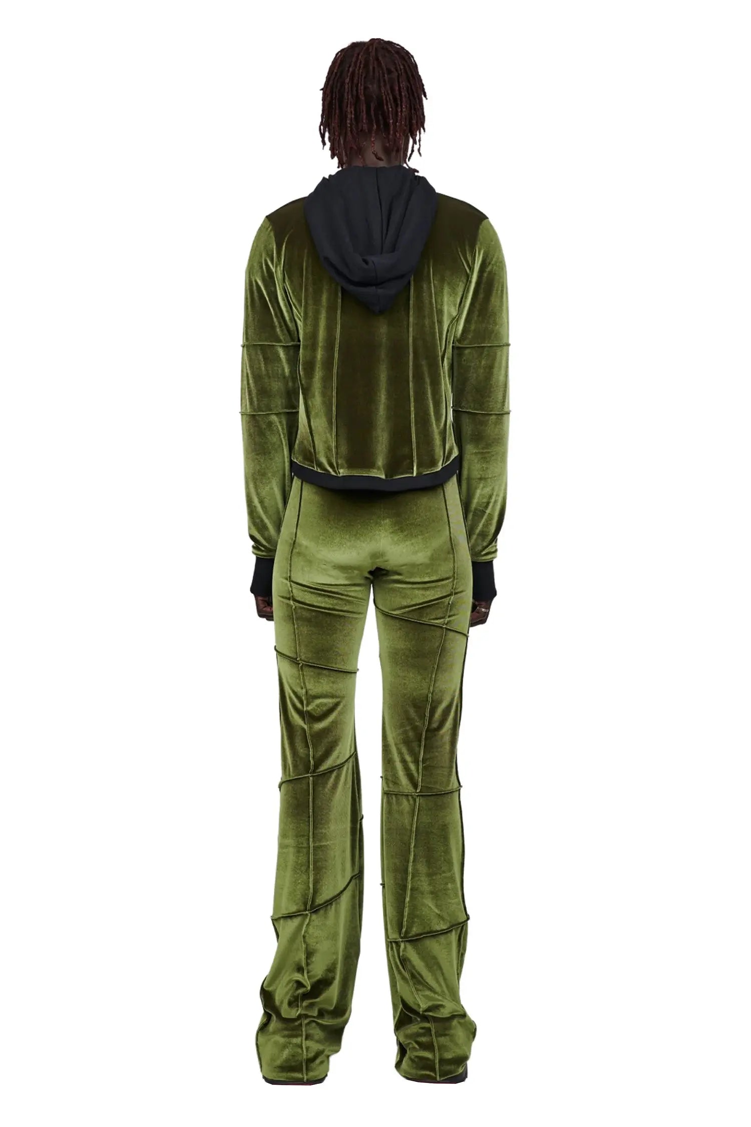 Spider pant - olive (flare)