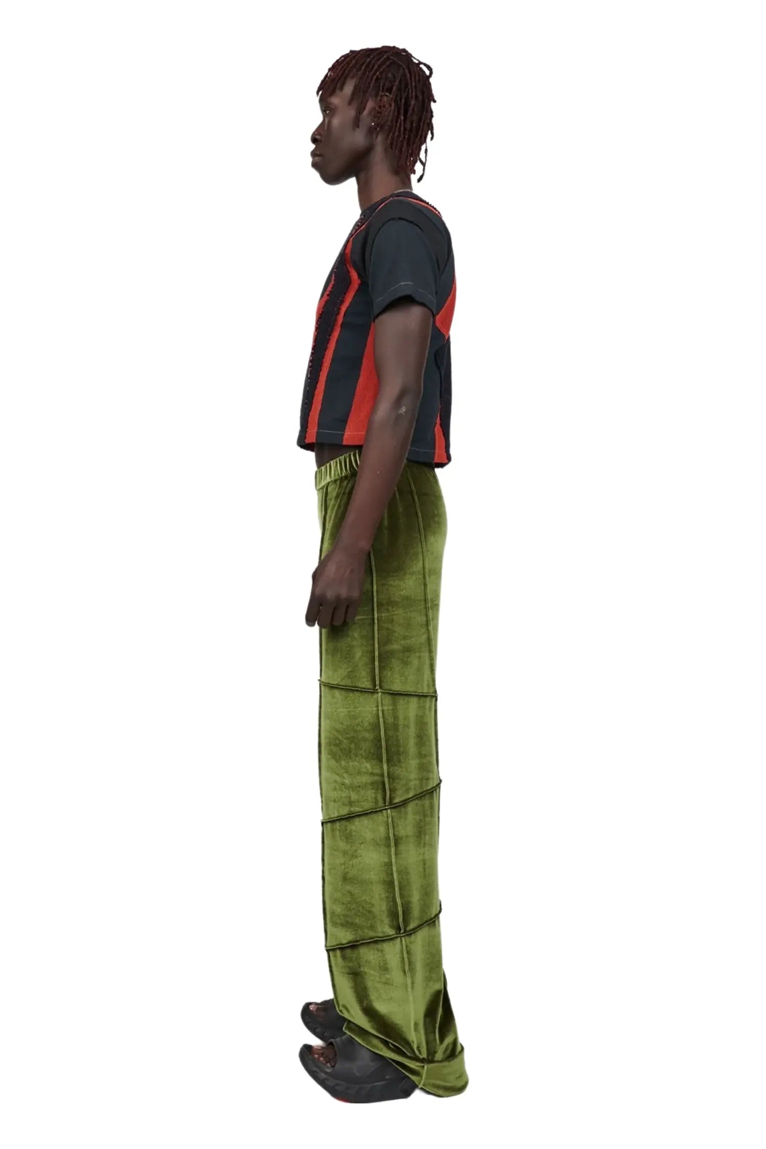 Spider pant - olive (straight)