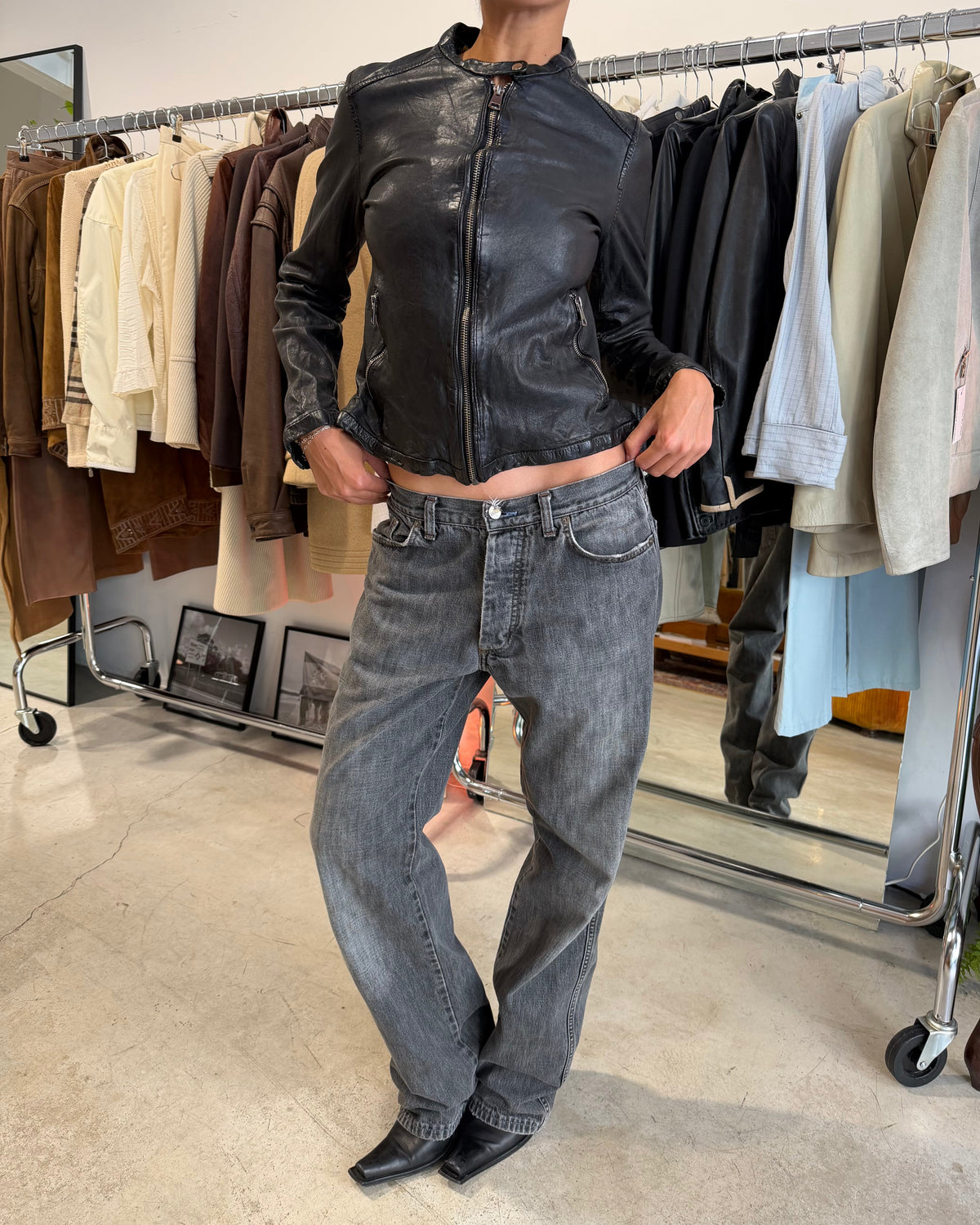 The amelia leather jacket