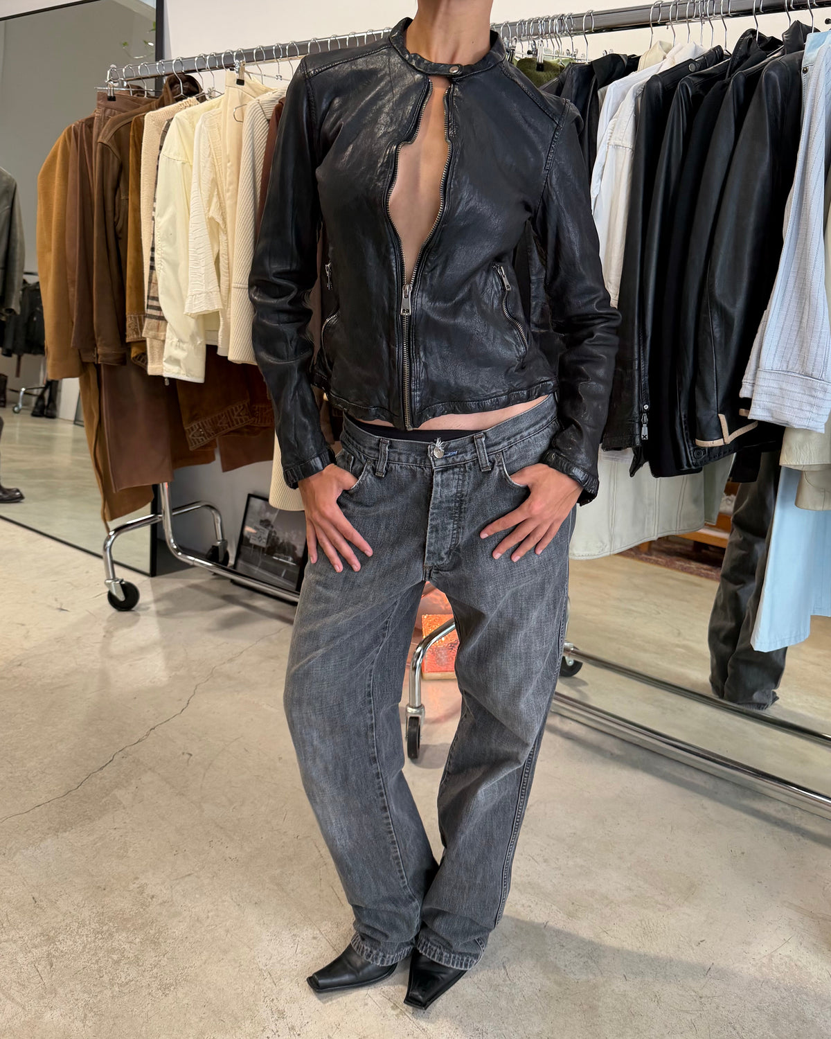 The amelia leather jacket