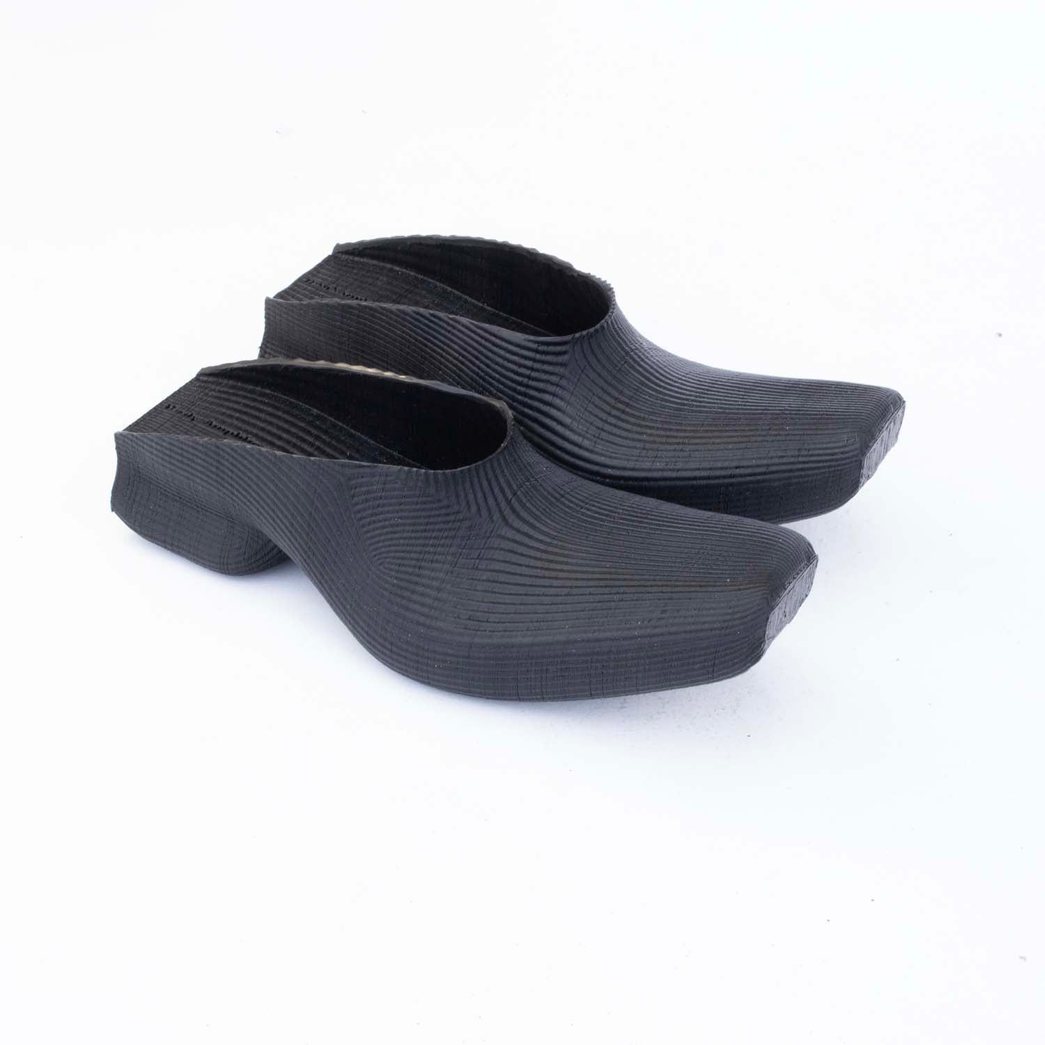 Cowboy rubber mules, black