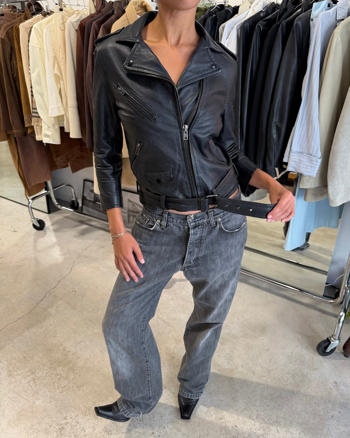 The wesley leather jacket