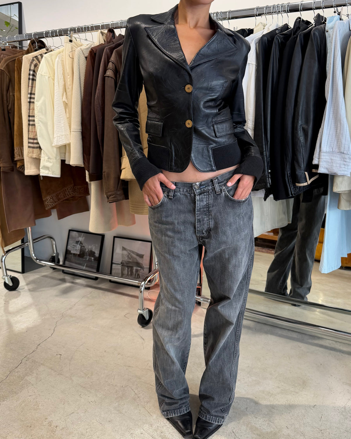 The galilea leather jacket