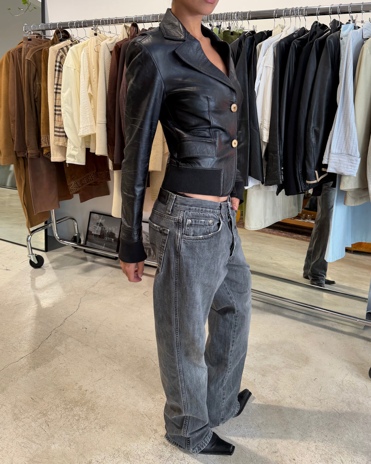 The galilea leather jacket