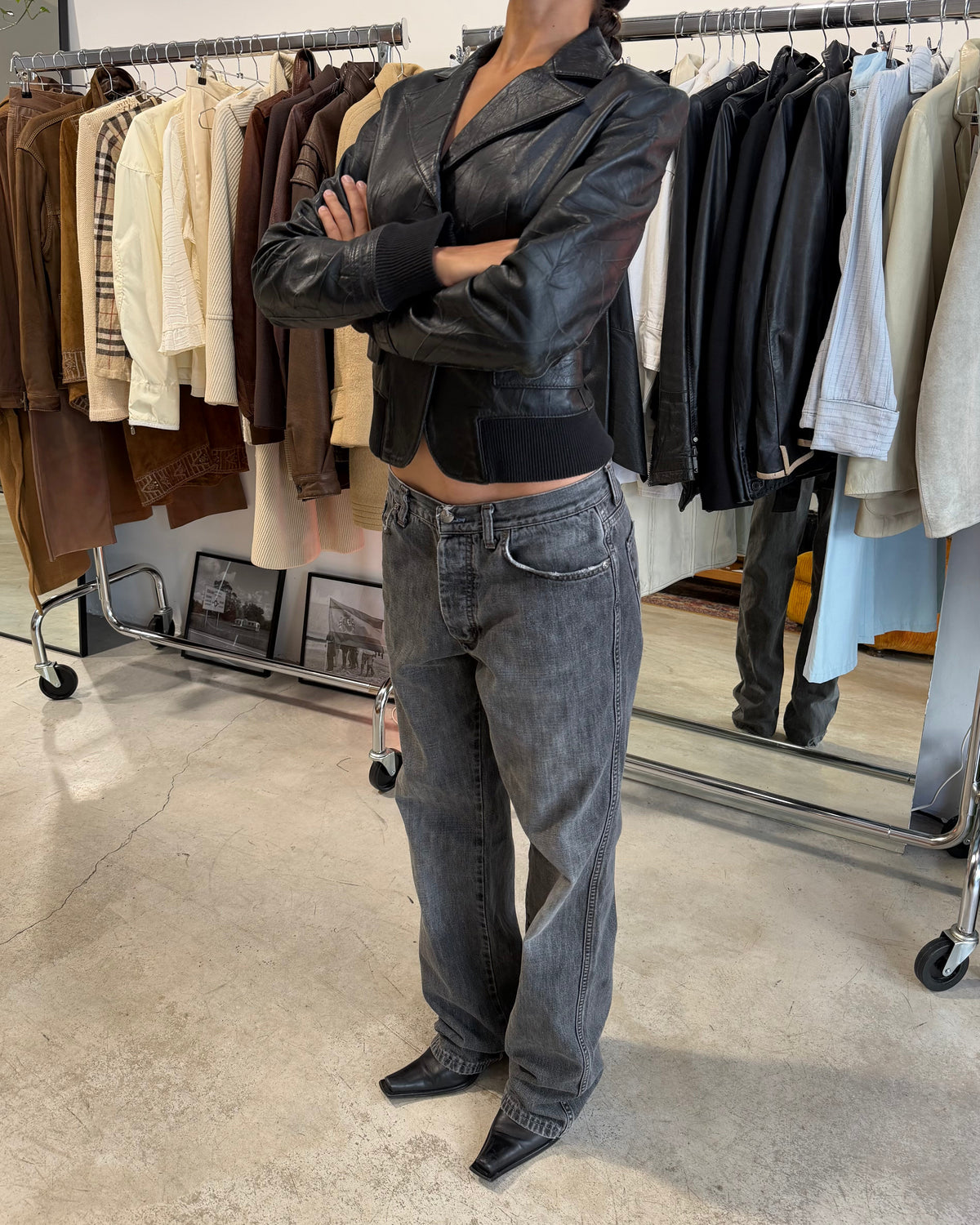 The galilea leather jacket