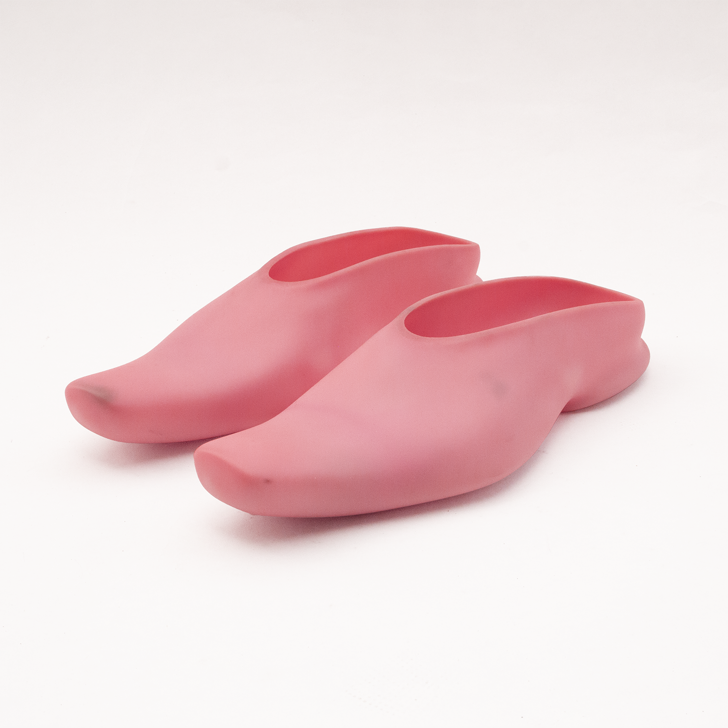 Soft rubber mules - pink dolphin