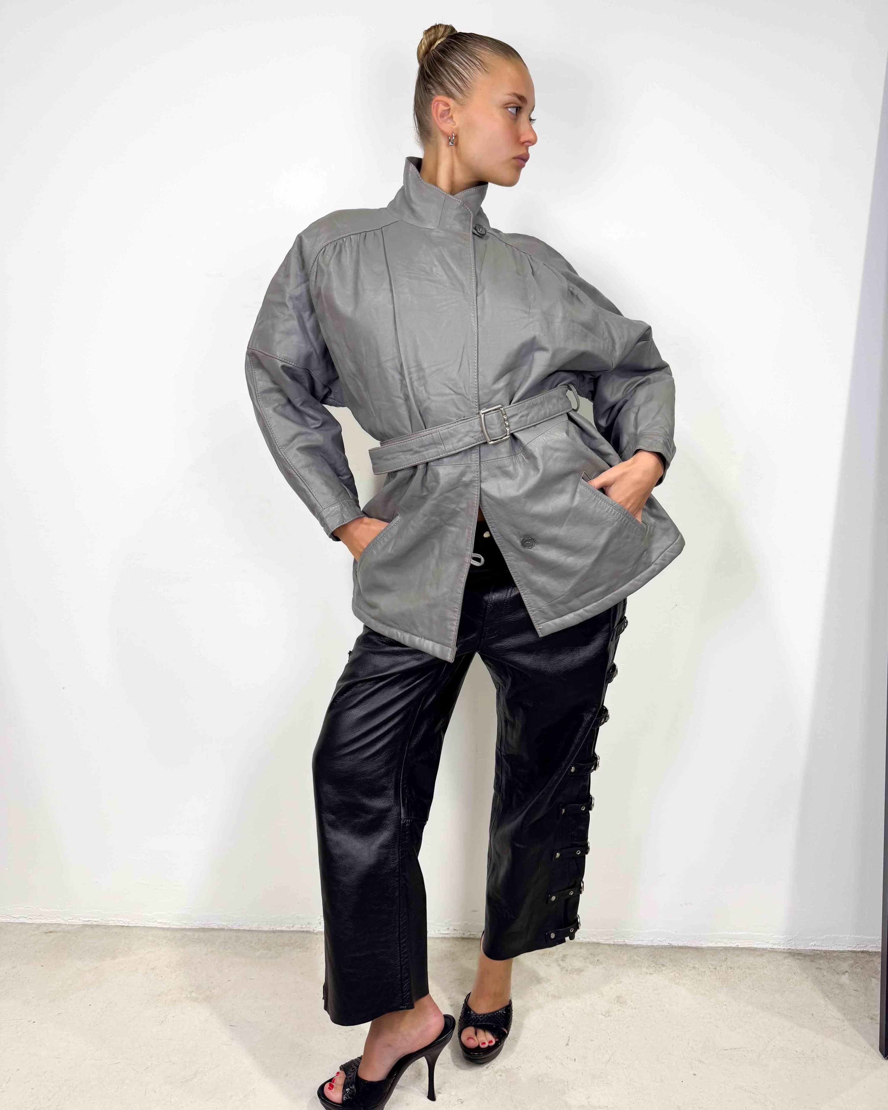 The yasi leather jacket