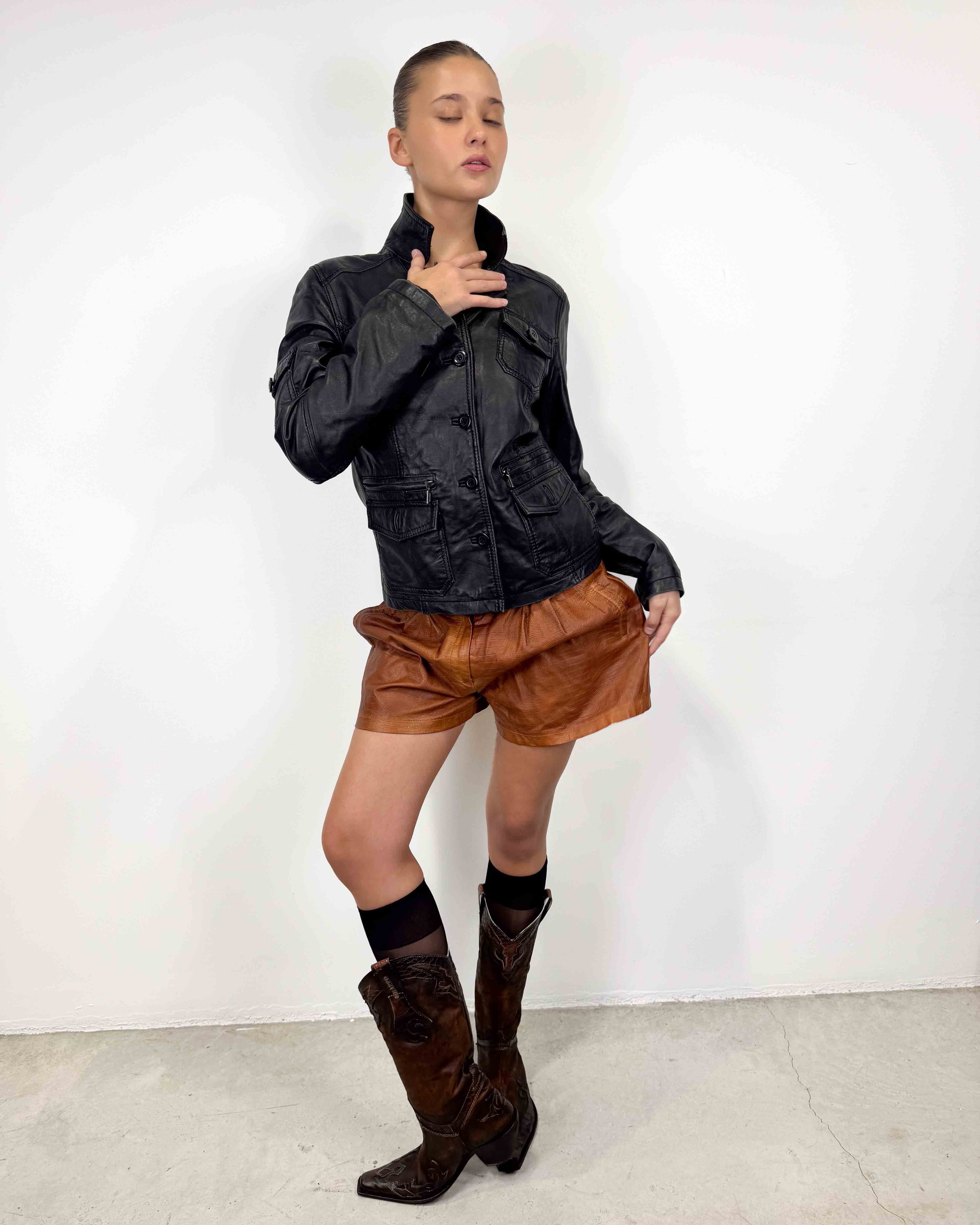 The prue leather jacket