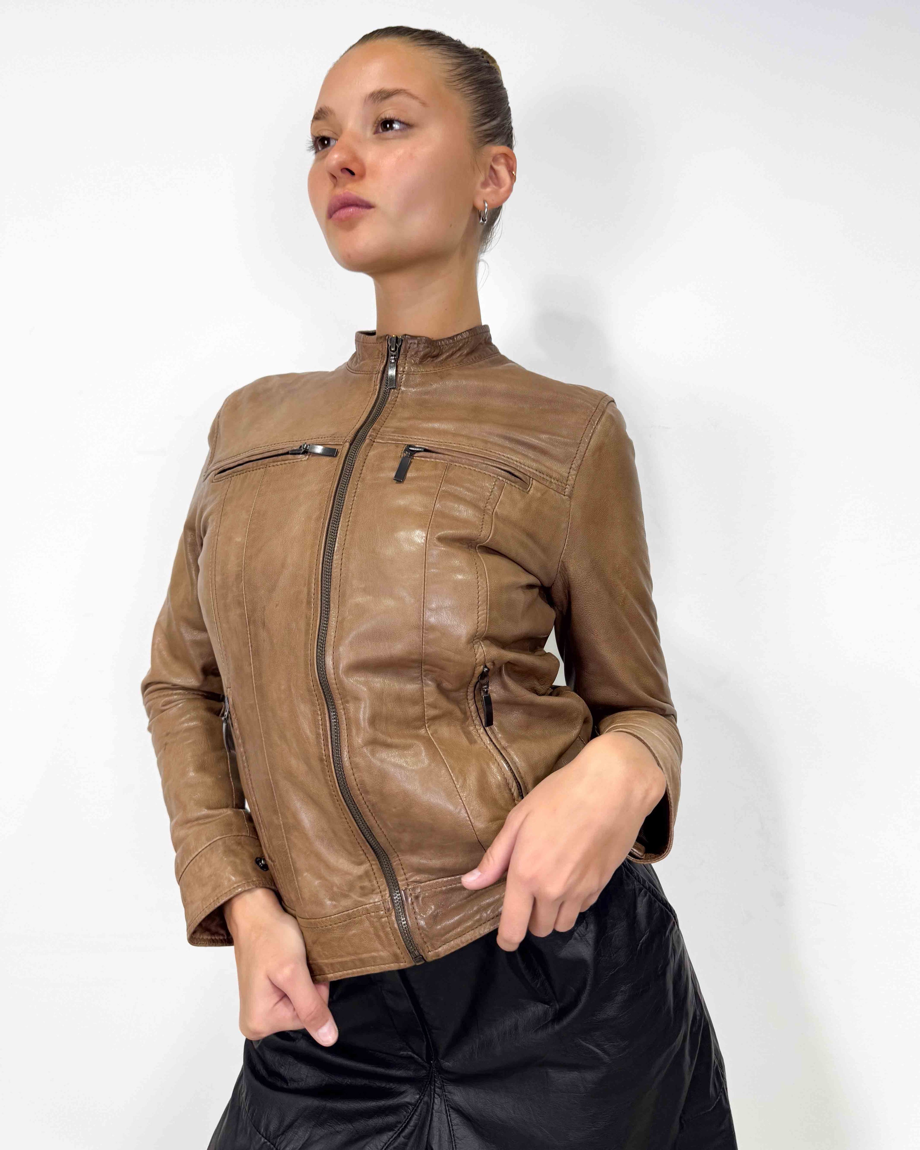 The coline leather jacket