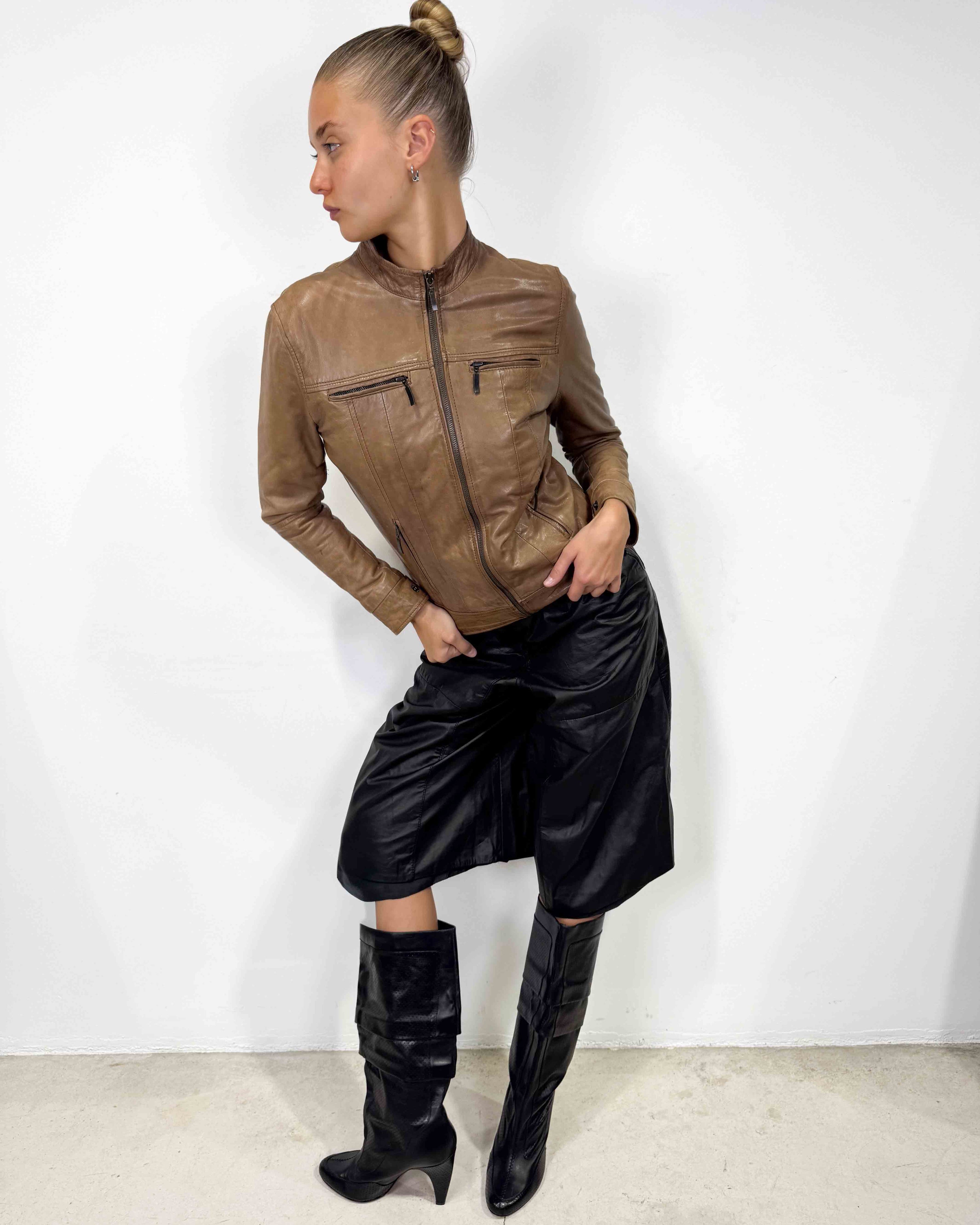 The coline leather jacket