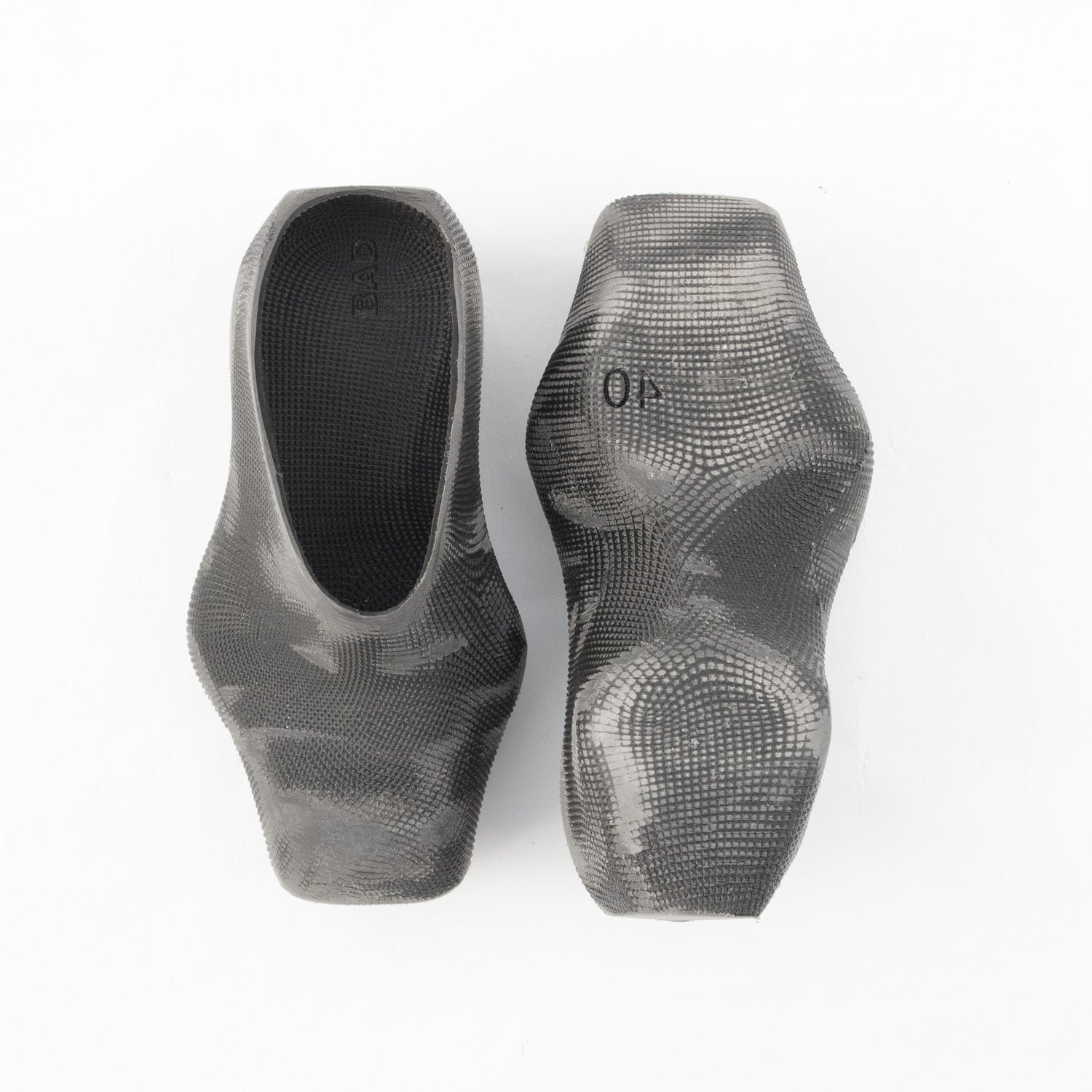 Sanded rubber mules