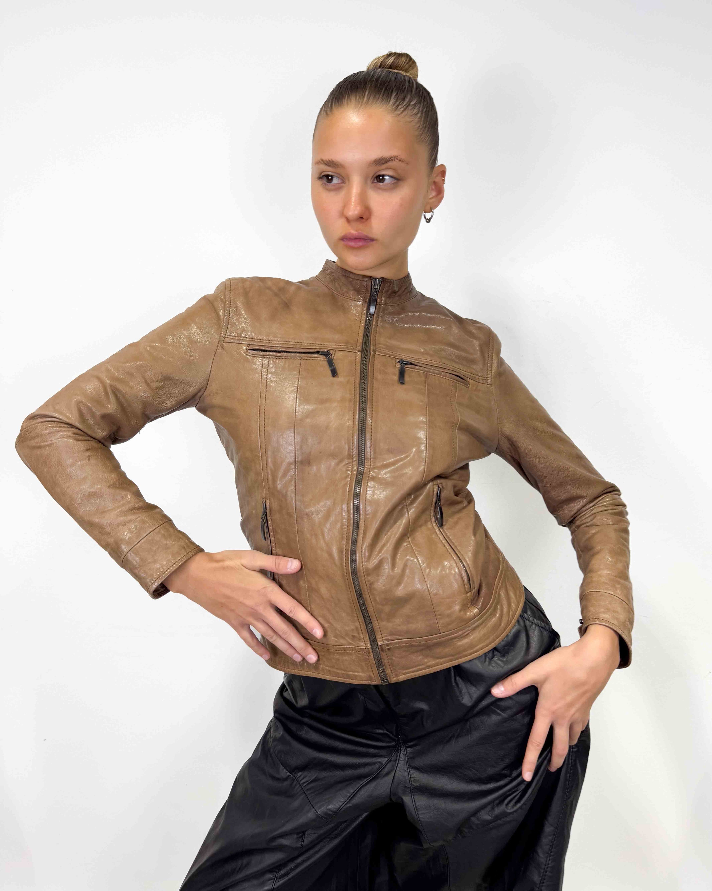 The coline leather jacket