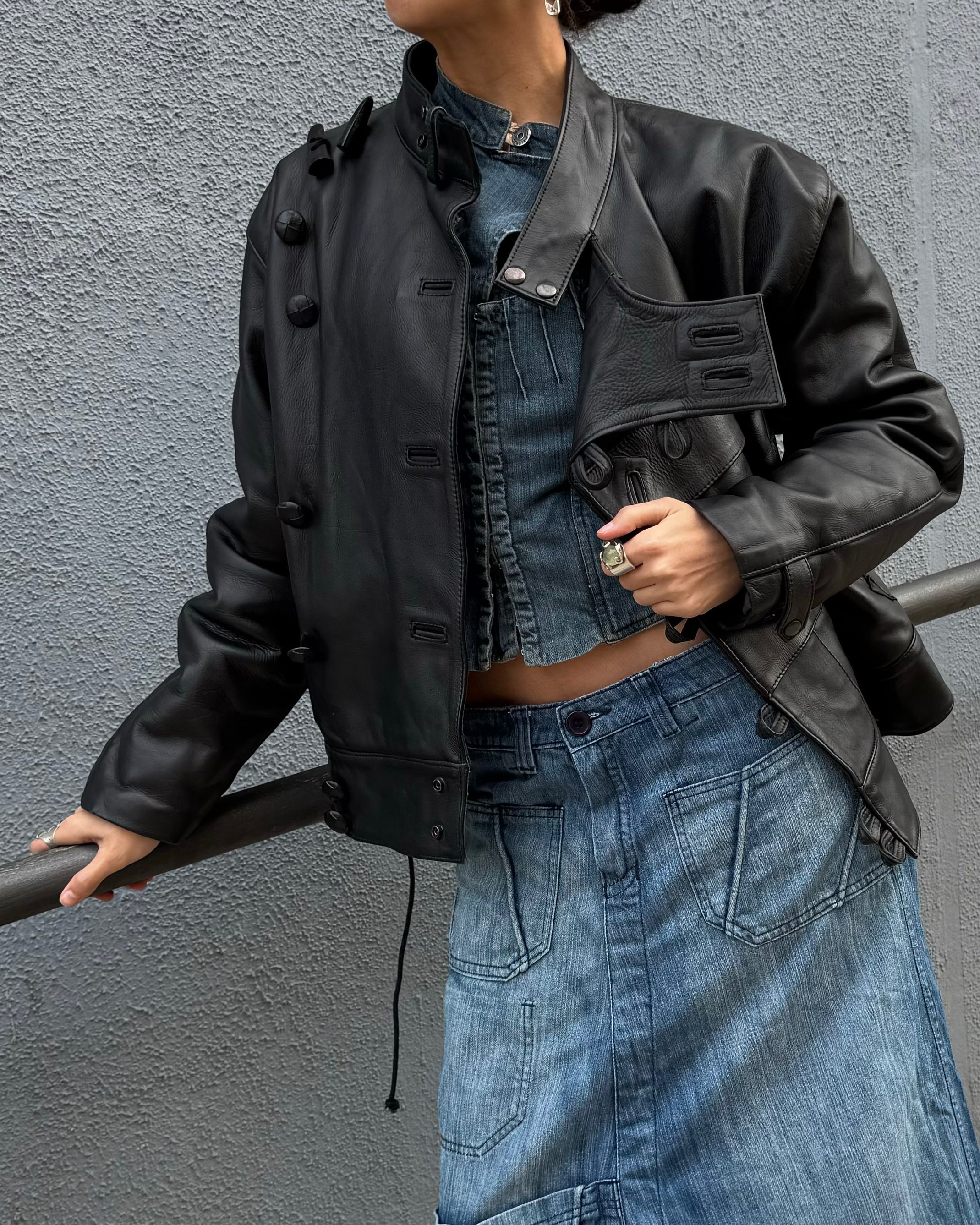 The aksel leather jacket