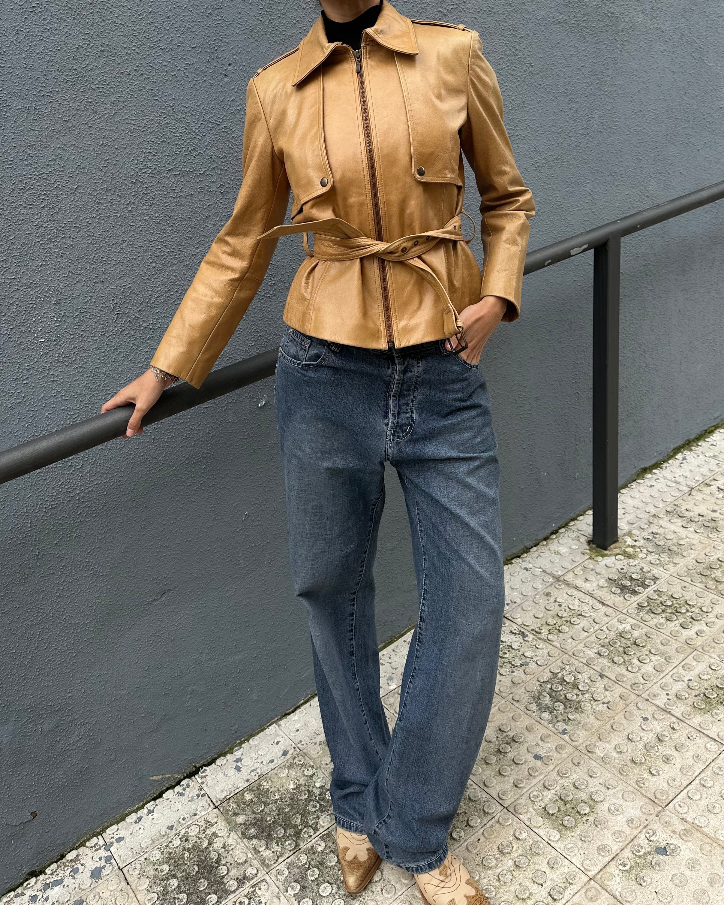 The freja leather jacket