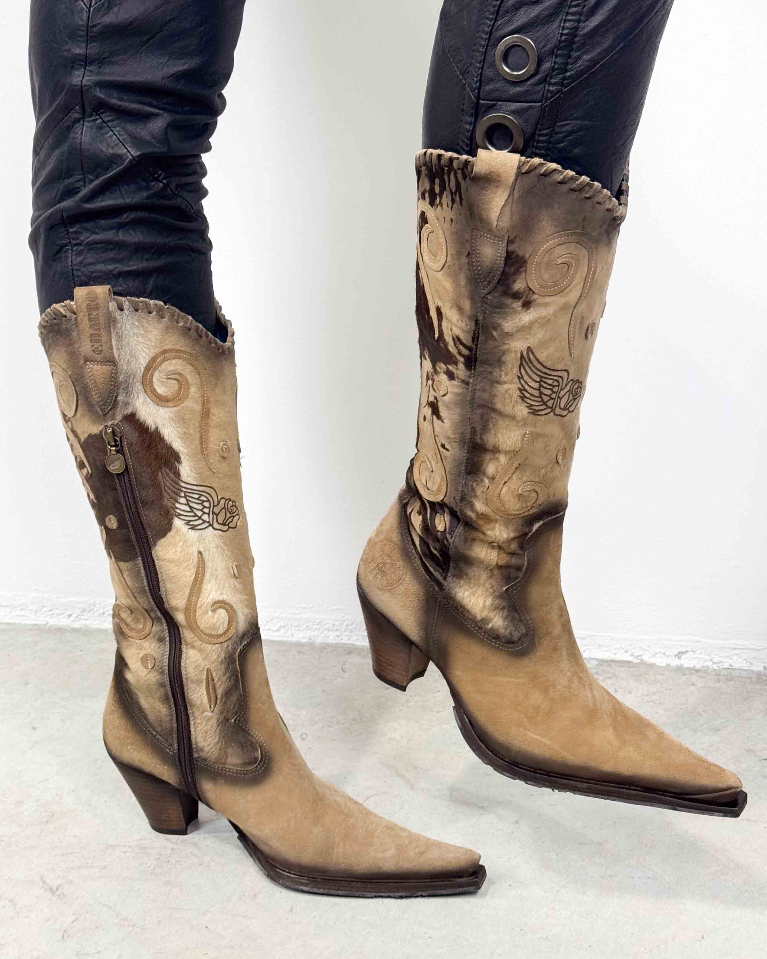 The harriet leather boots