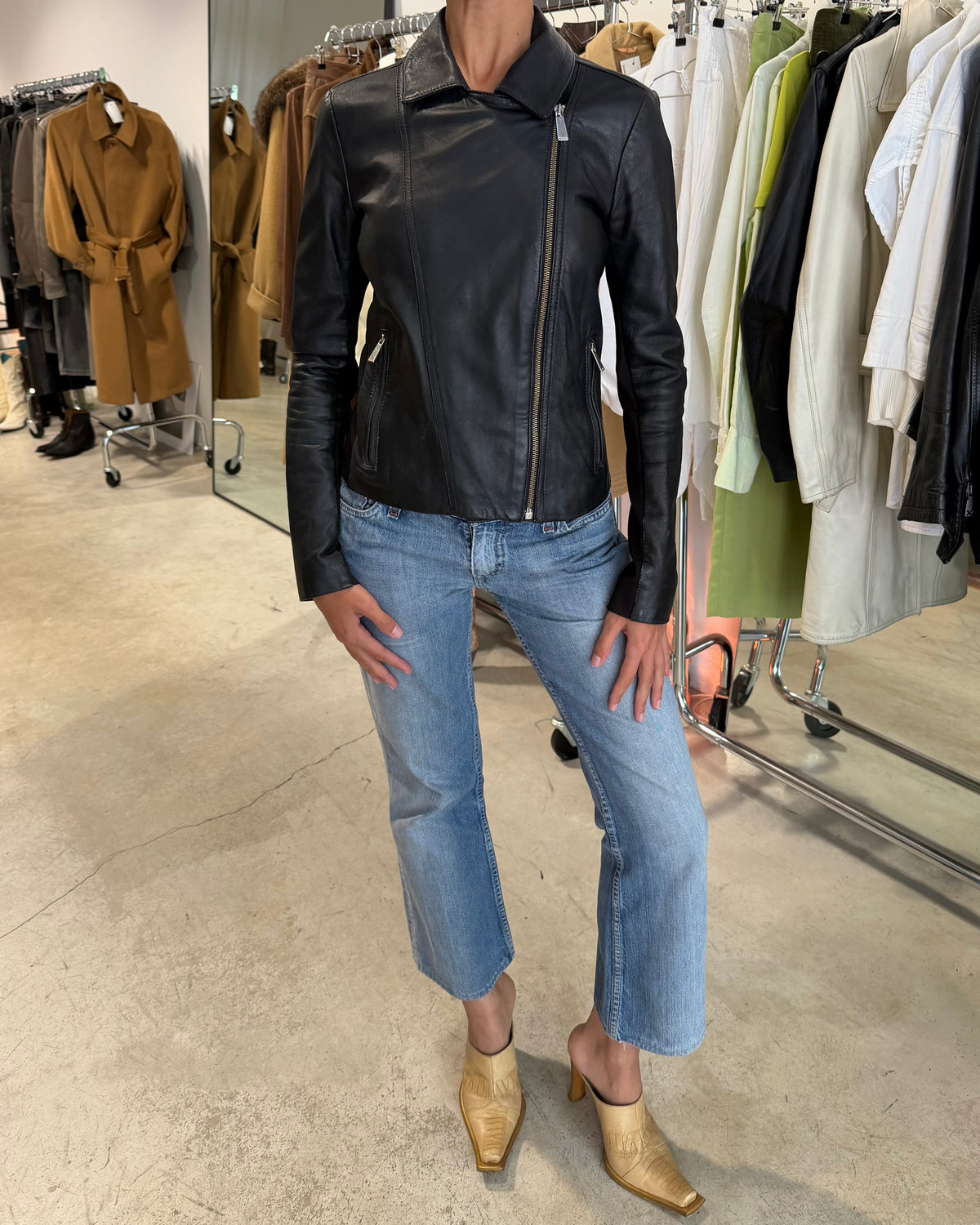 The sammie leather jacket by pinko