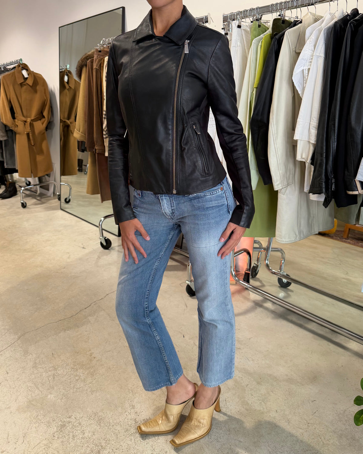 The sammie leather jacket by pinko