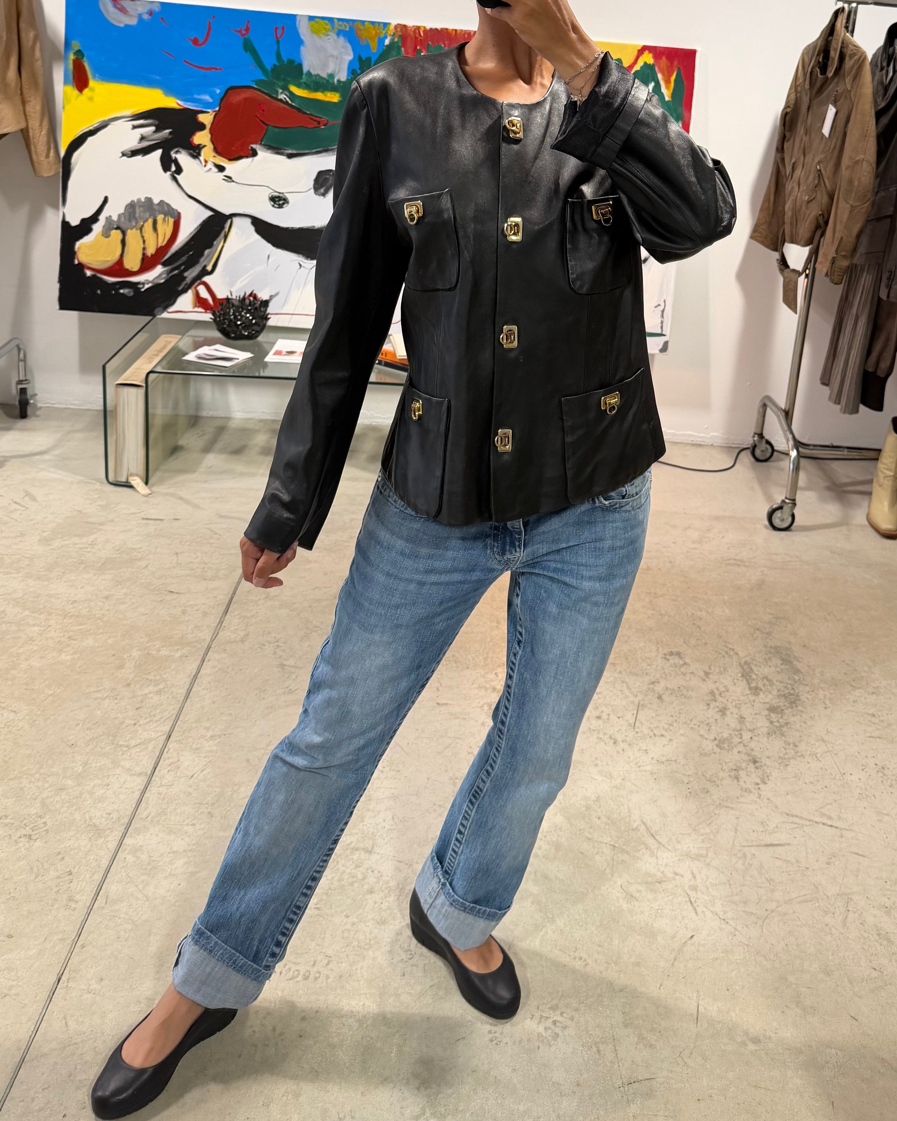 The duna leather jacket