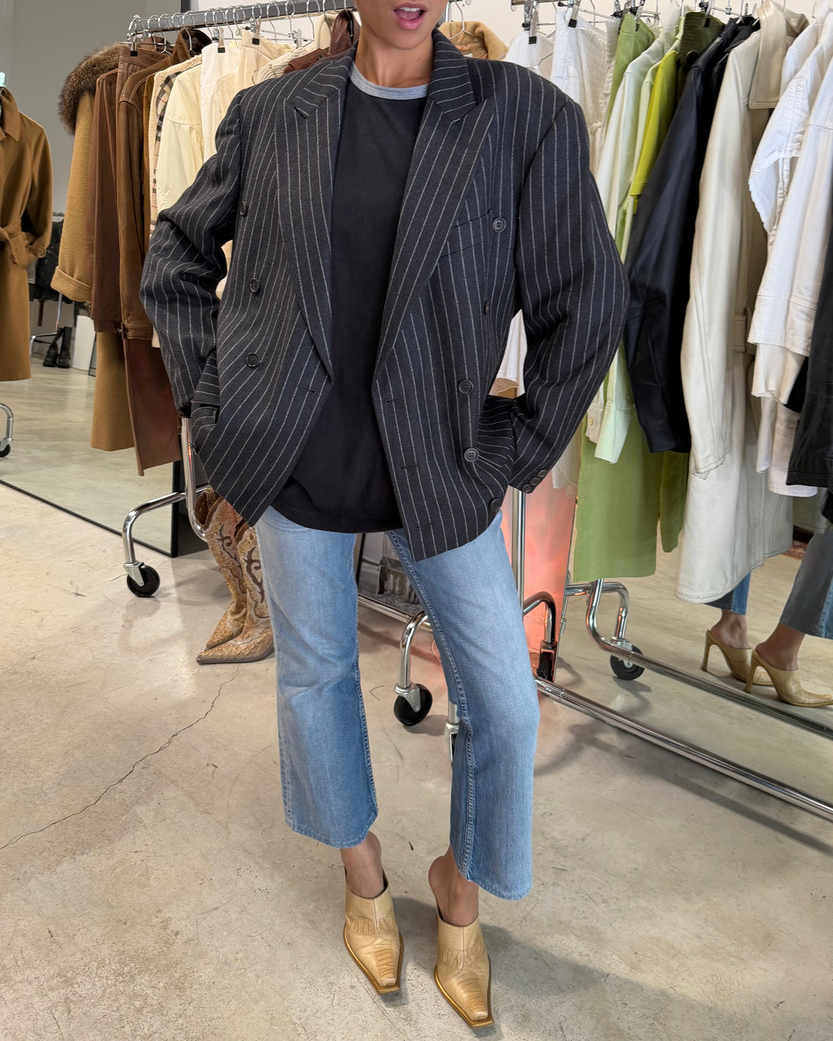 The alessandra blazer by moschino