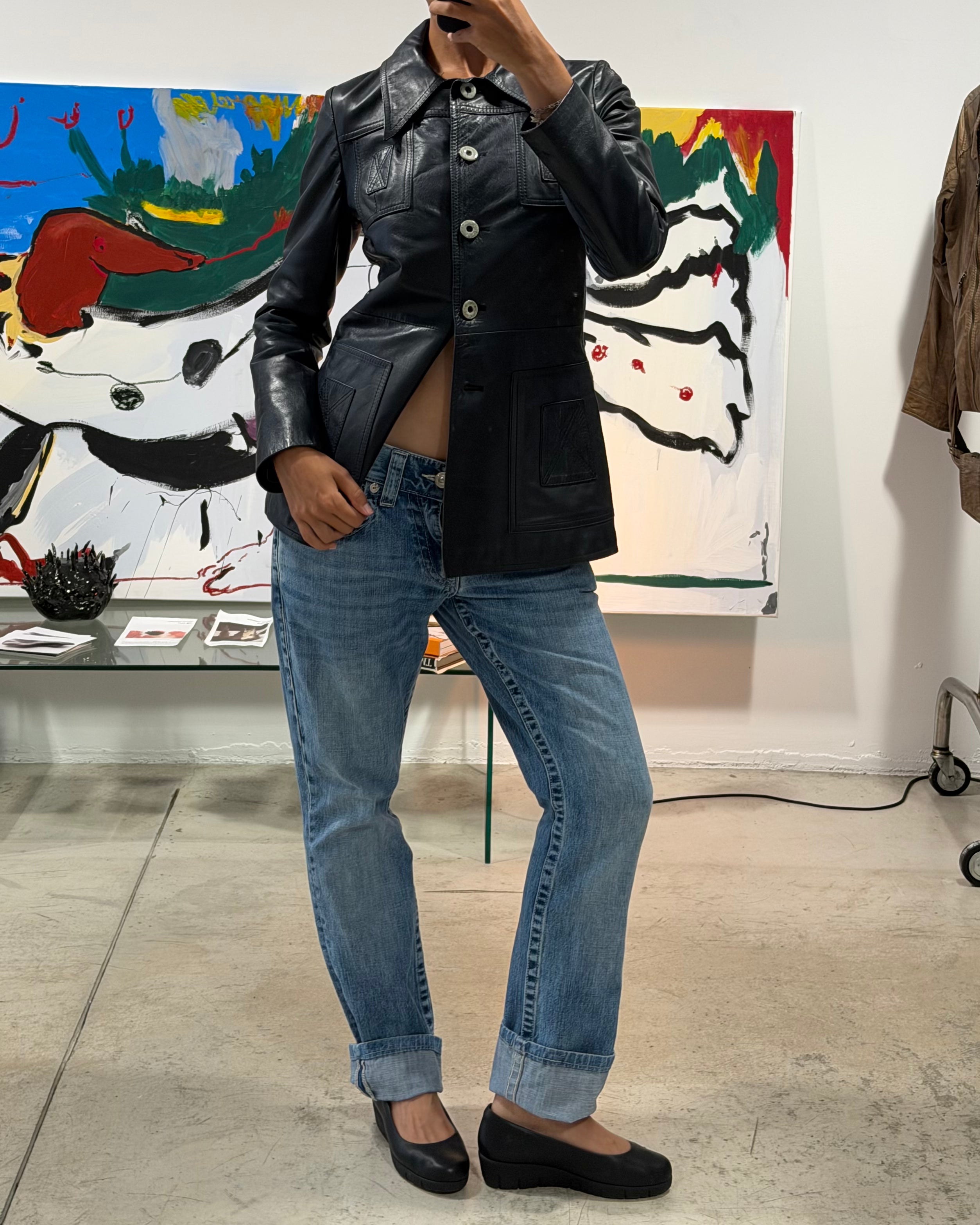 The dayanne leather jacket