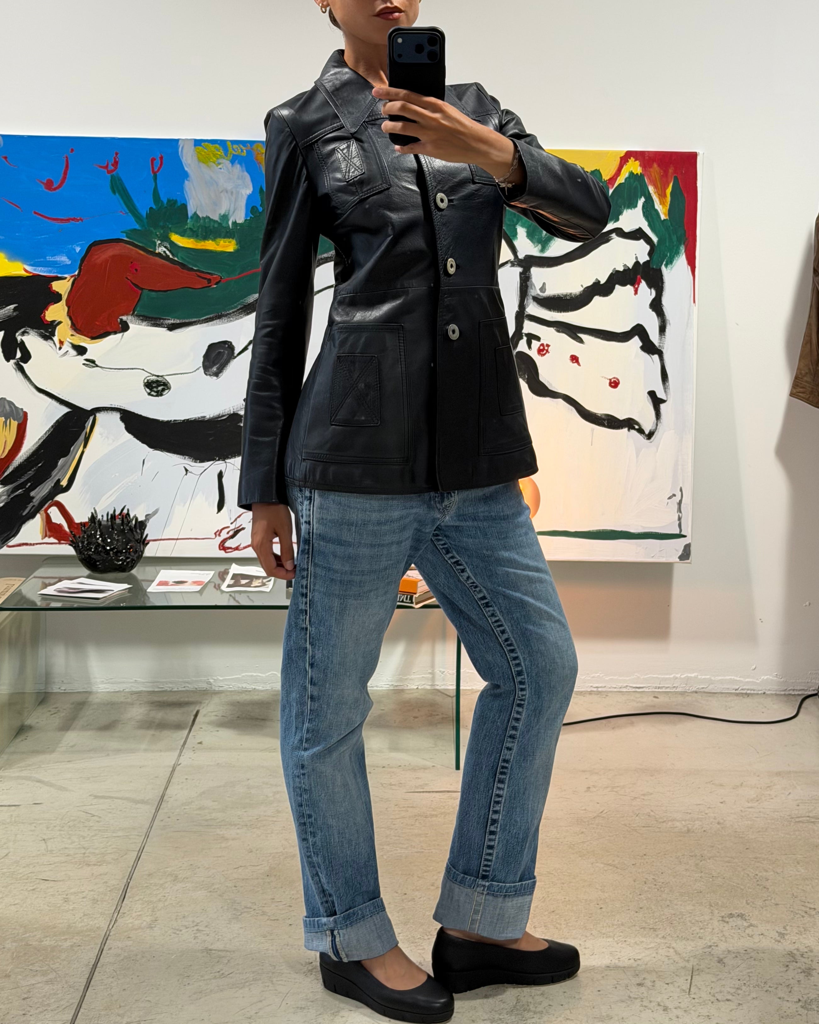 The dayanne leather jacket