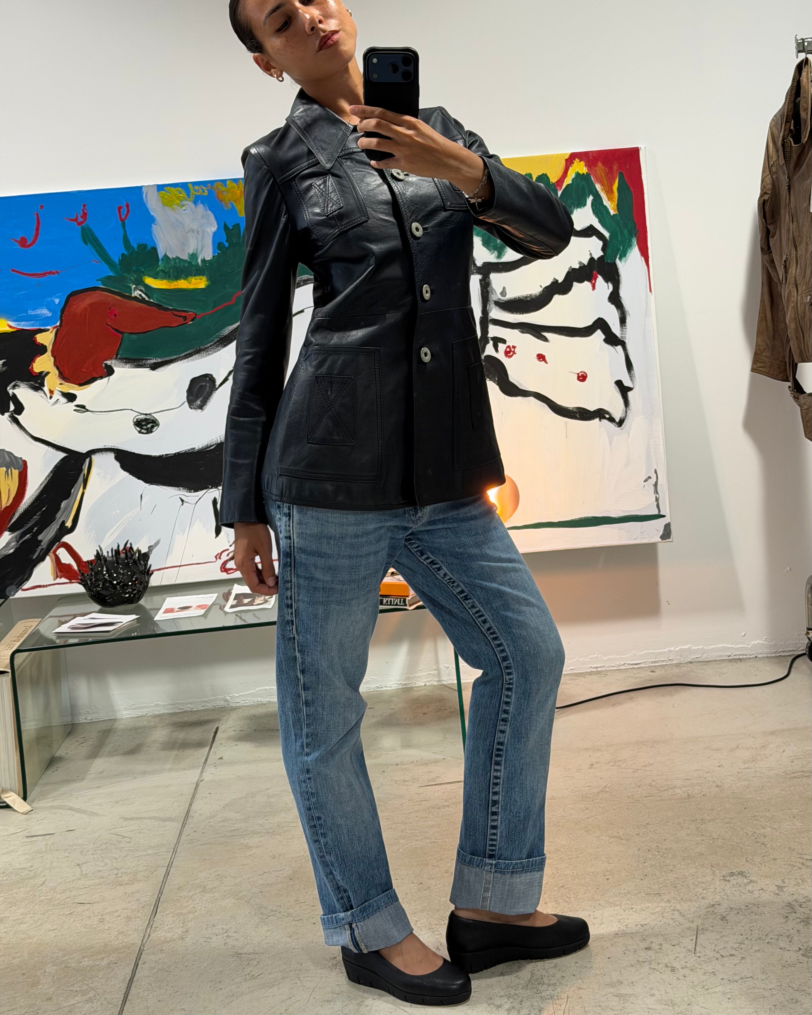 The dayanne leather jacket