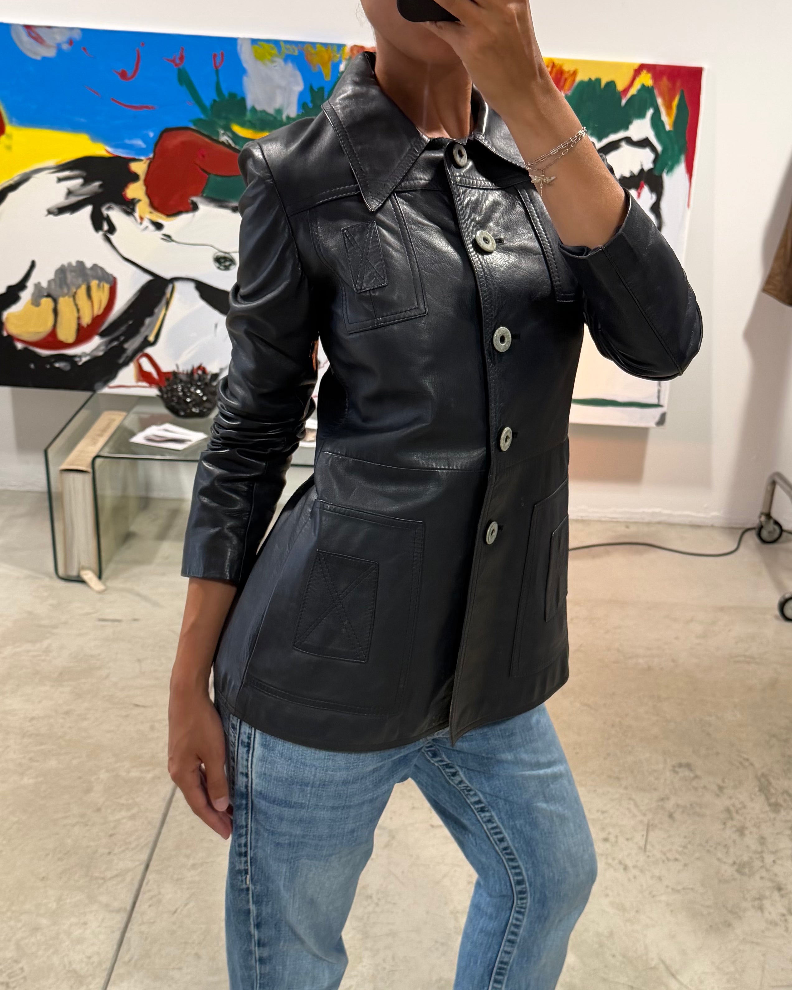 The dayanne leather jacket