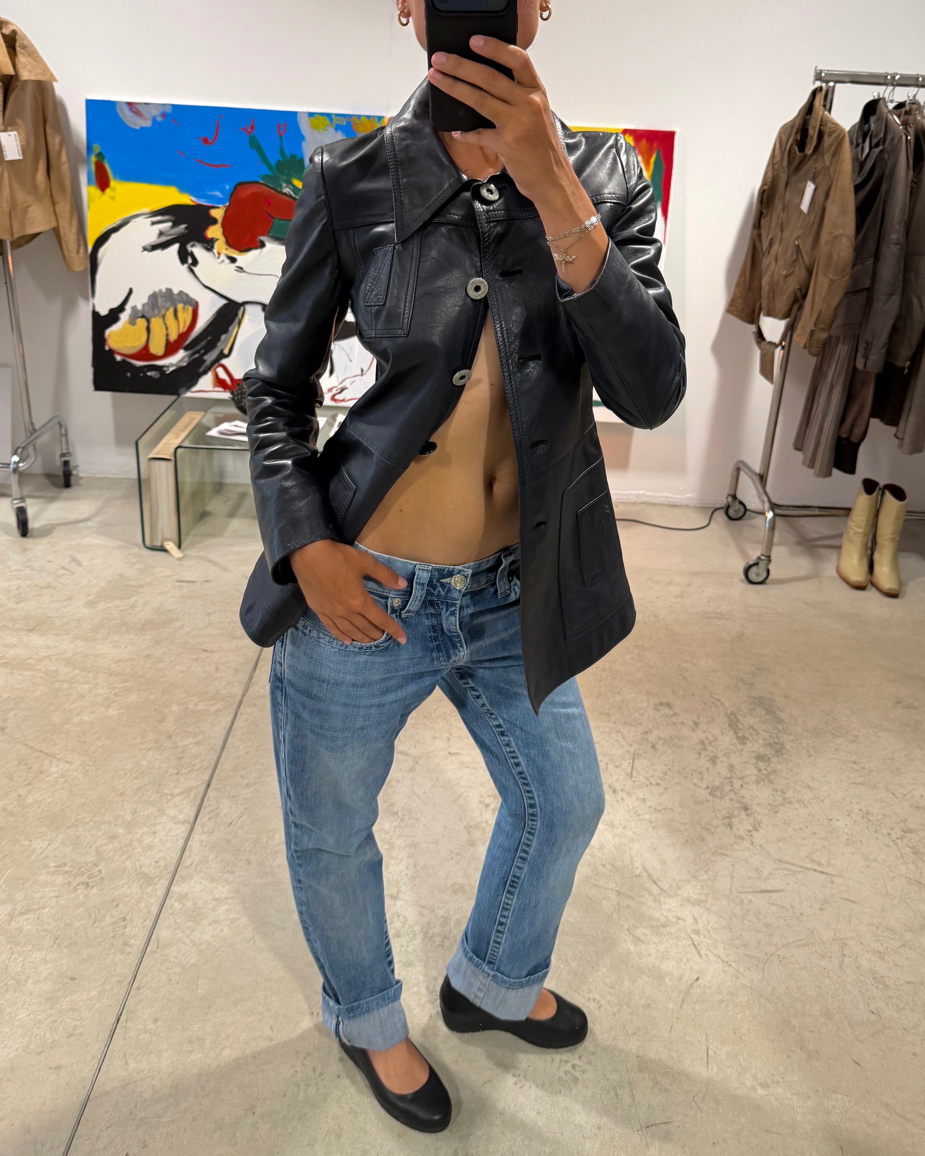 The dayanne leather jacket