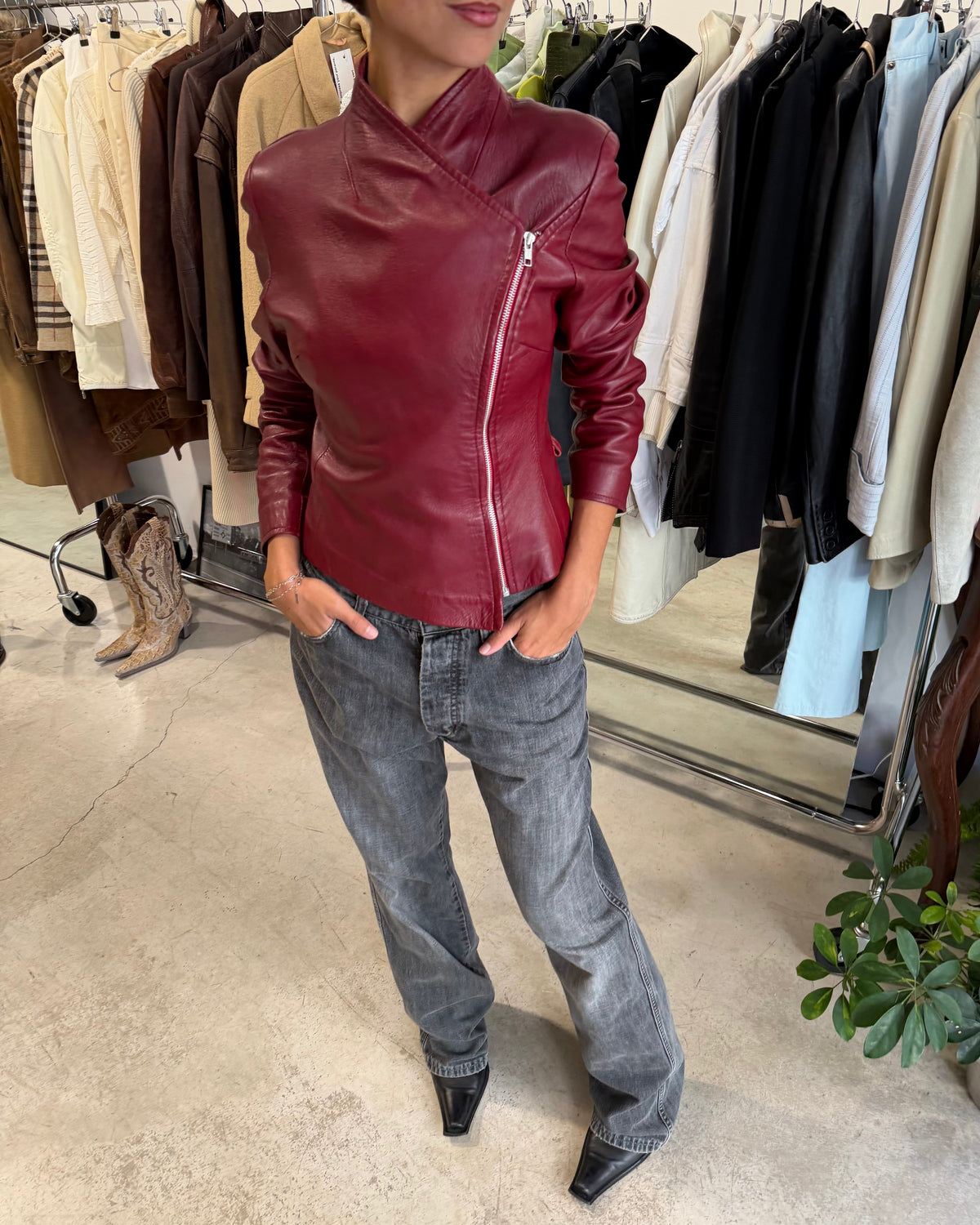 The gaby leather jacket
