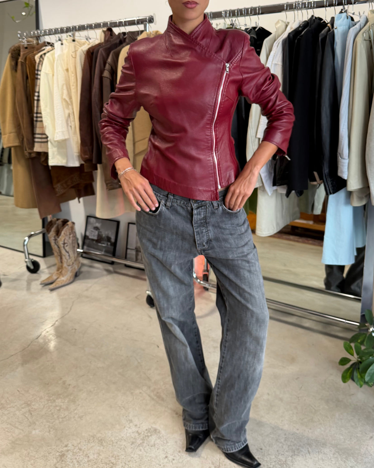 The gaby leather jacket
