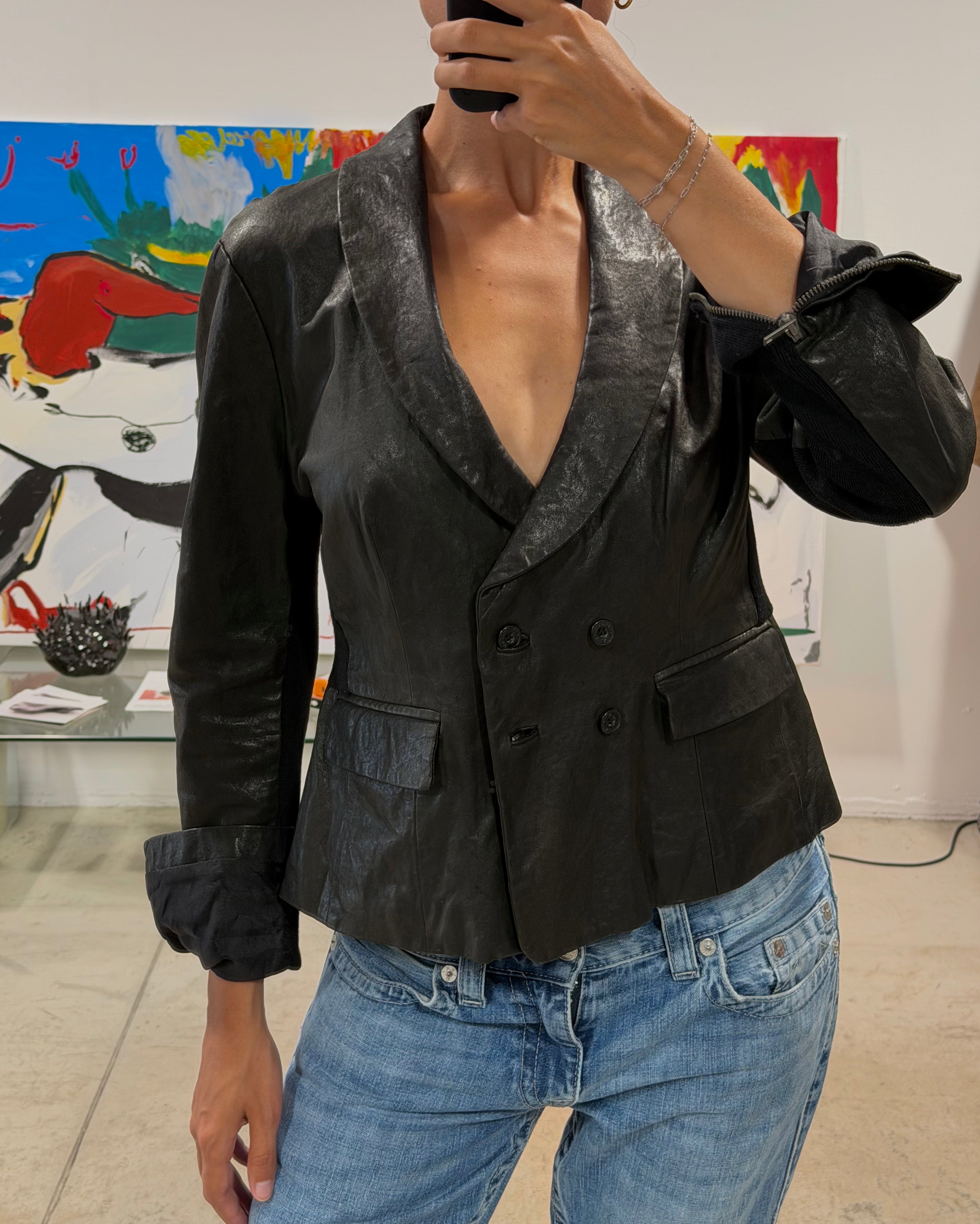 The adita leather jacket