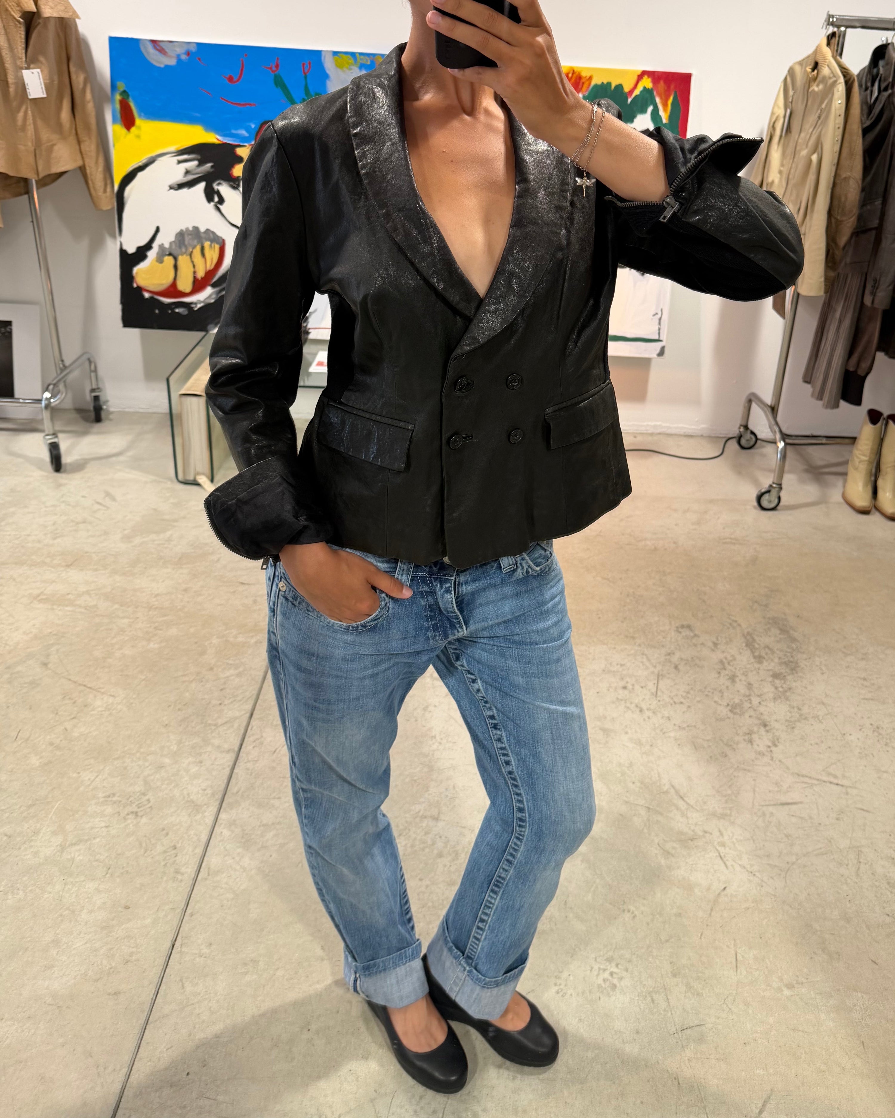 The adita leather jacket