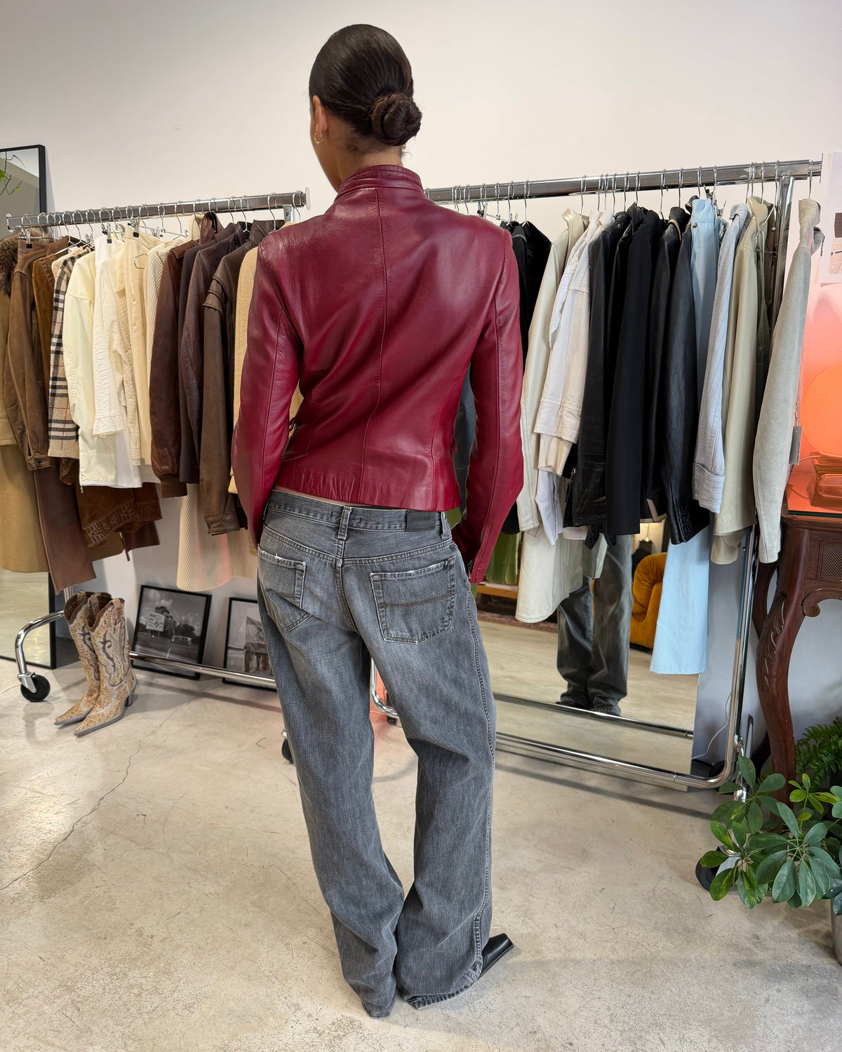 The gaby leather jacket