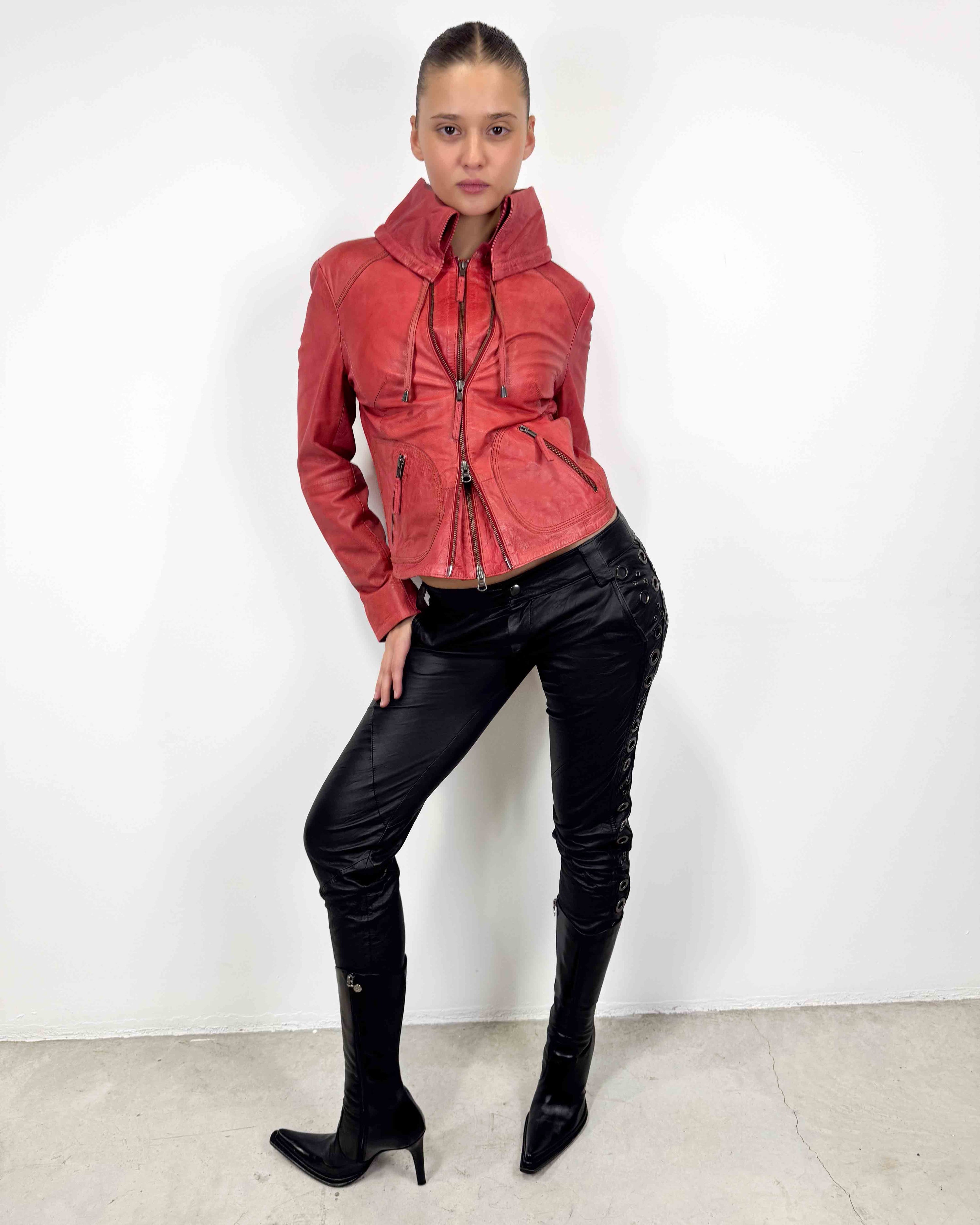 The aegea leather jacket