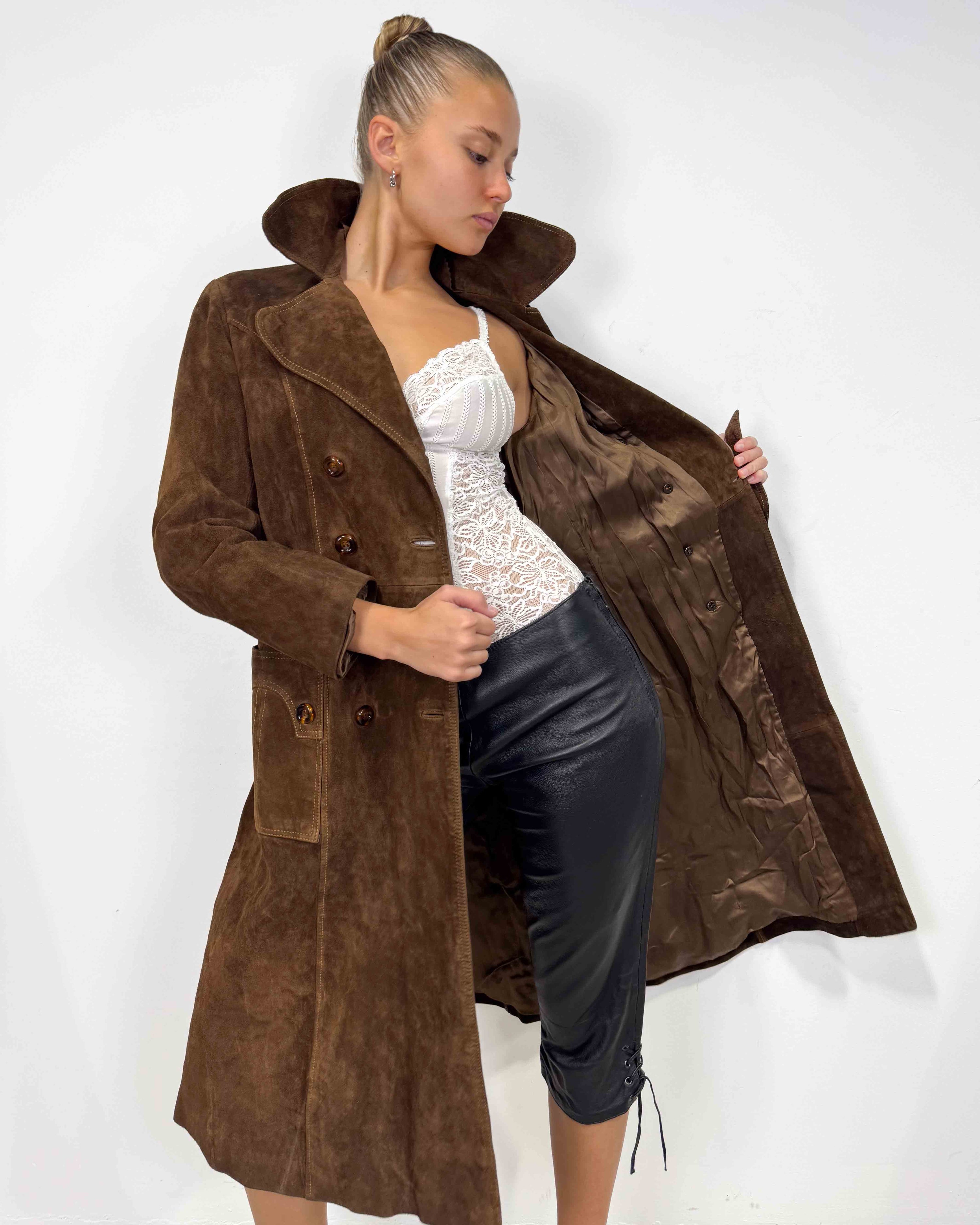 The georgia leather coat