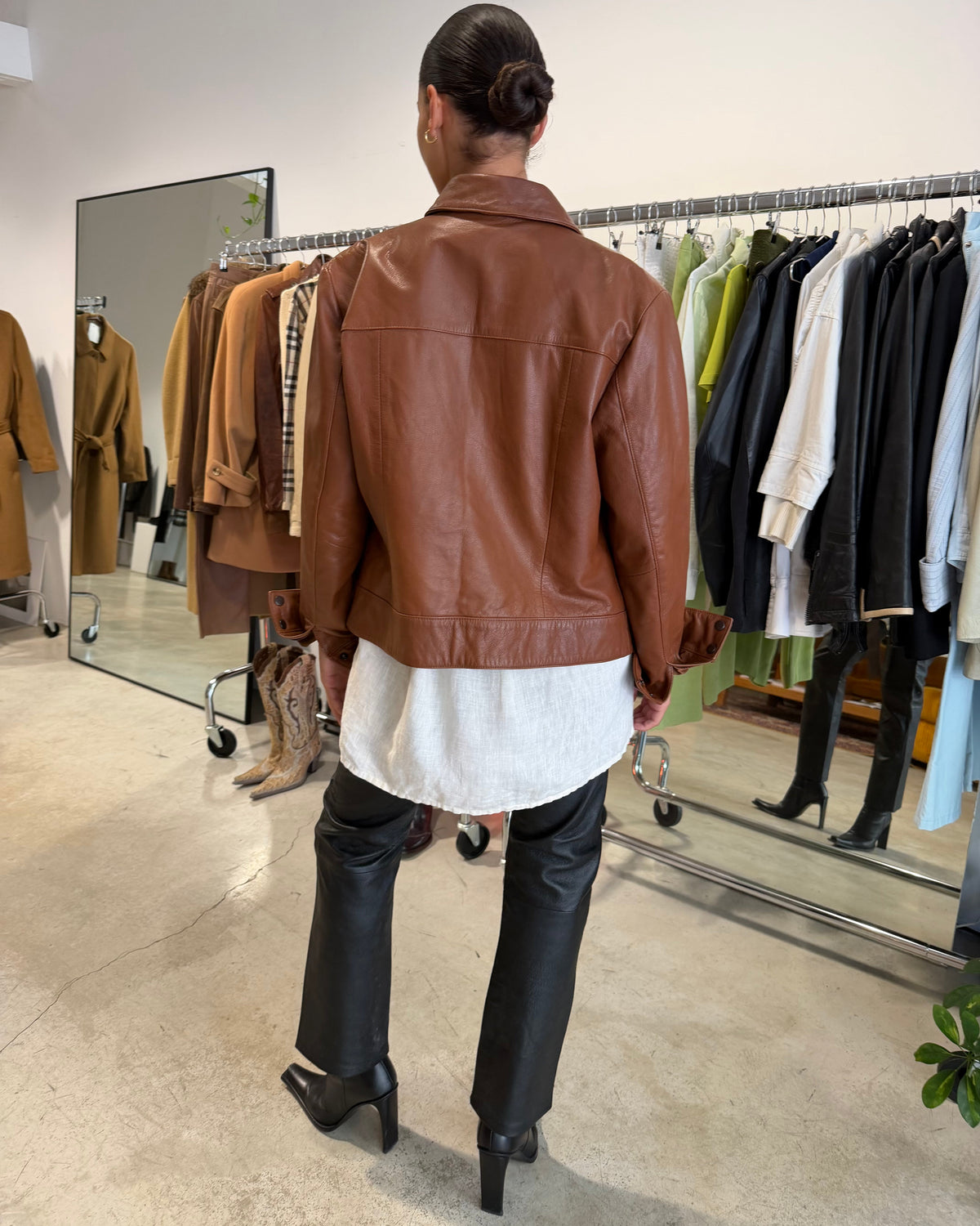 The ginny leather jacket