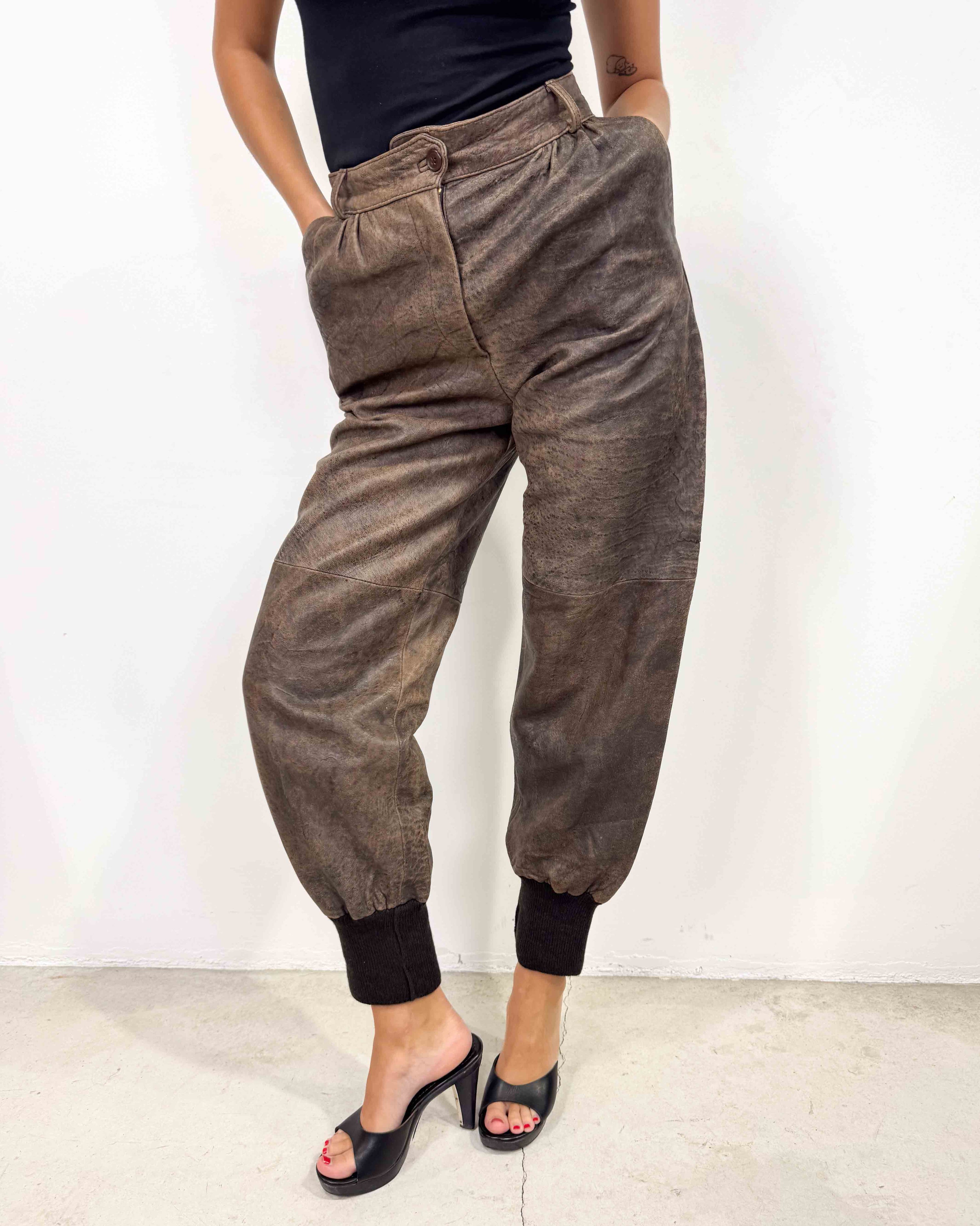 The gabrielle leather pants