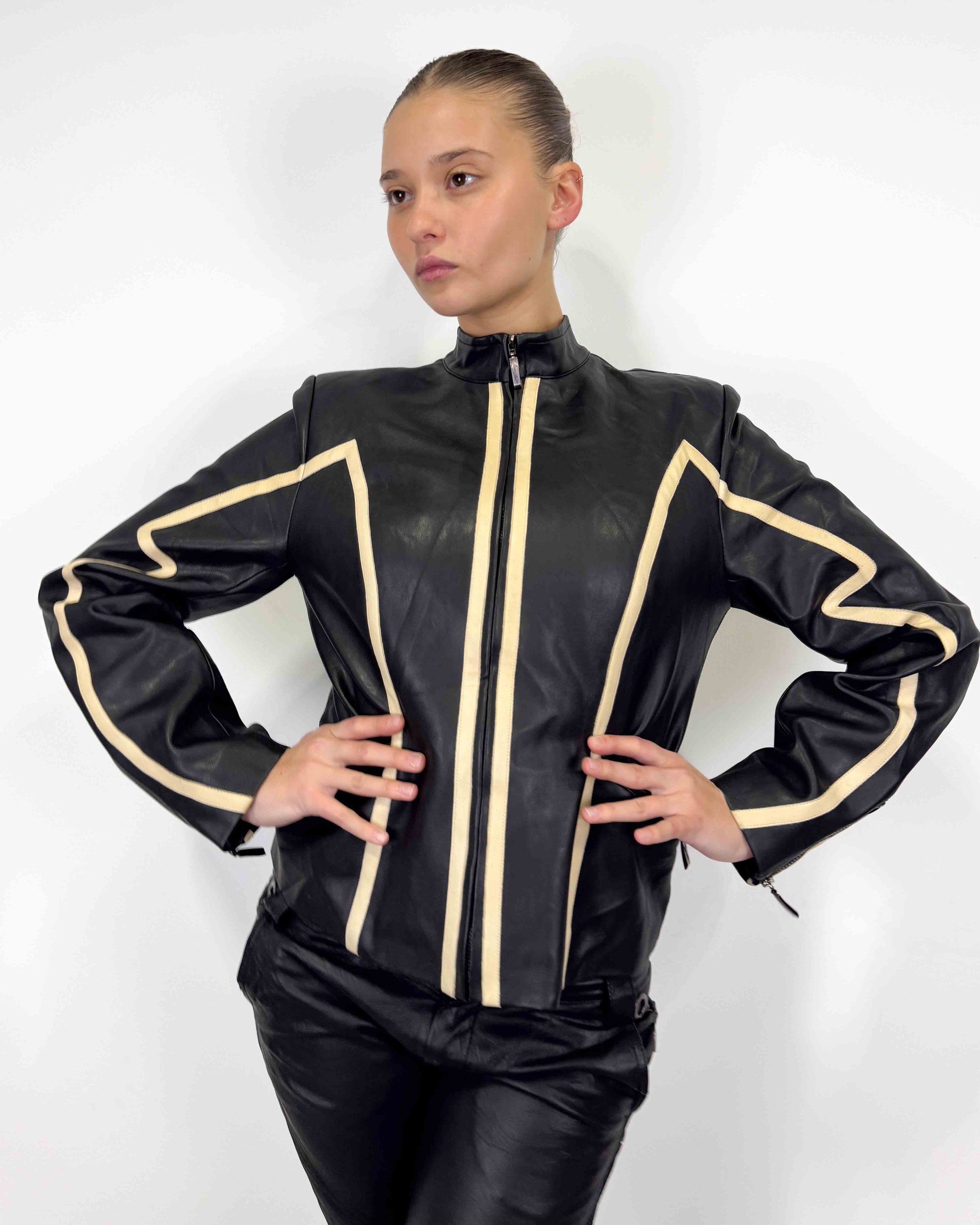 The daisy leather jacket