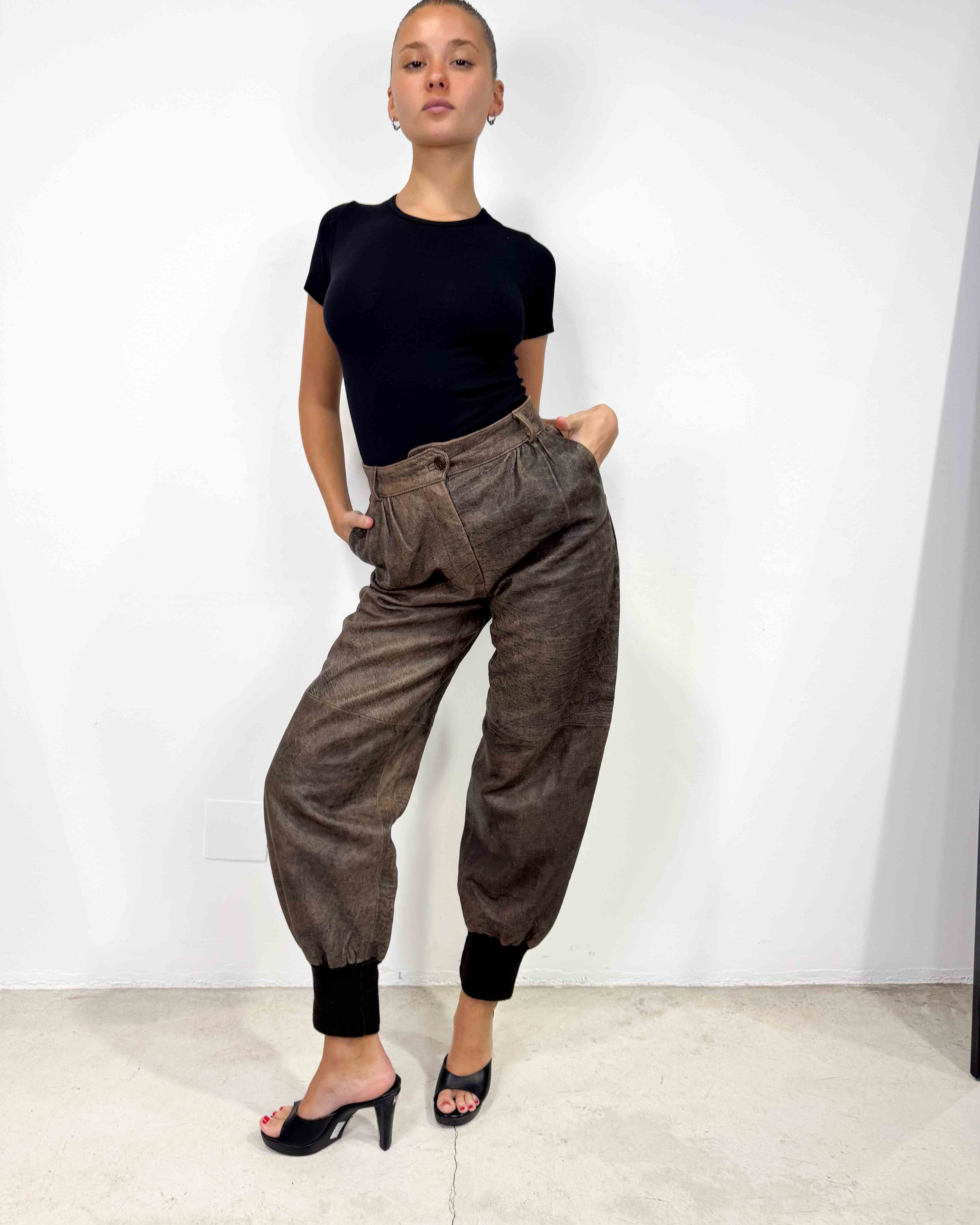 The gabrielle leather pants