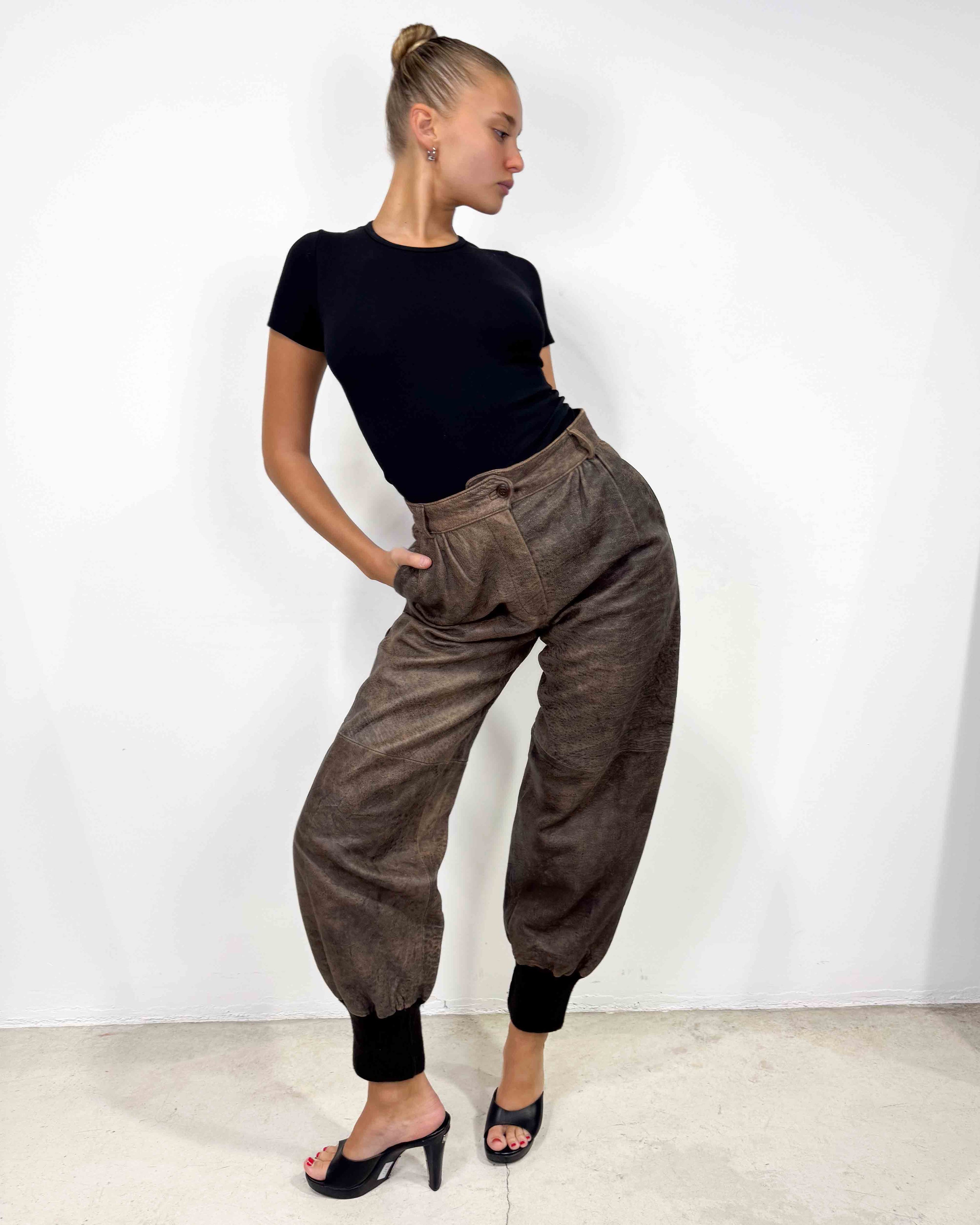 The gabrielle leather pants