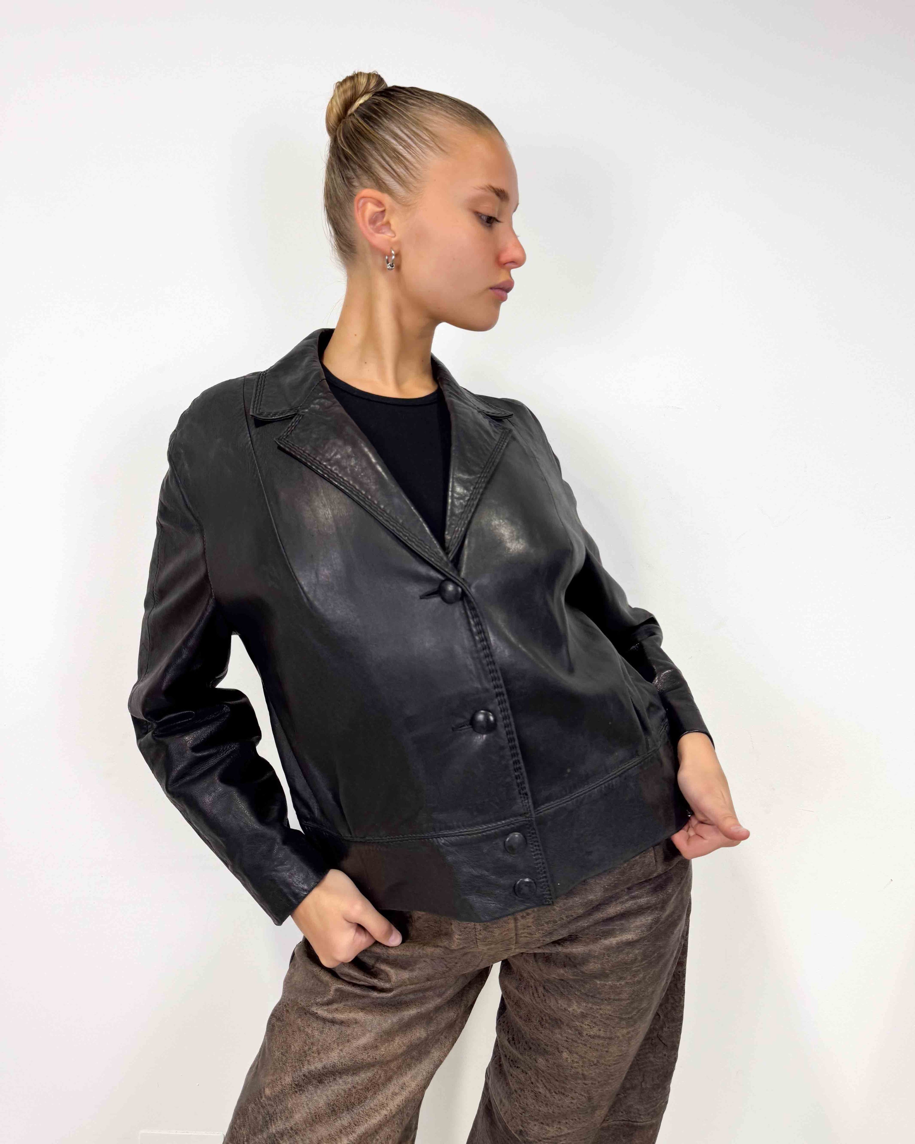 The yasmin leather jacket