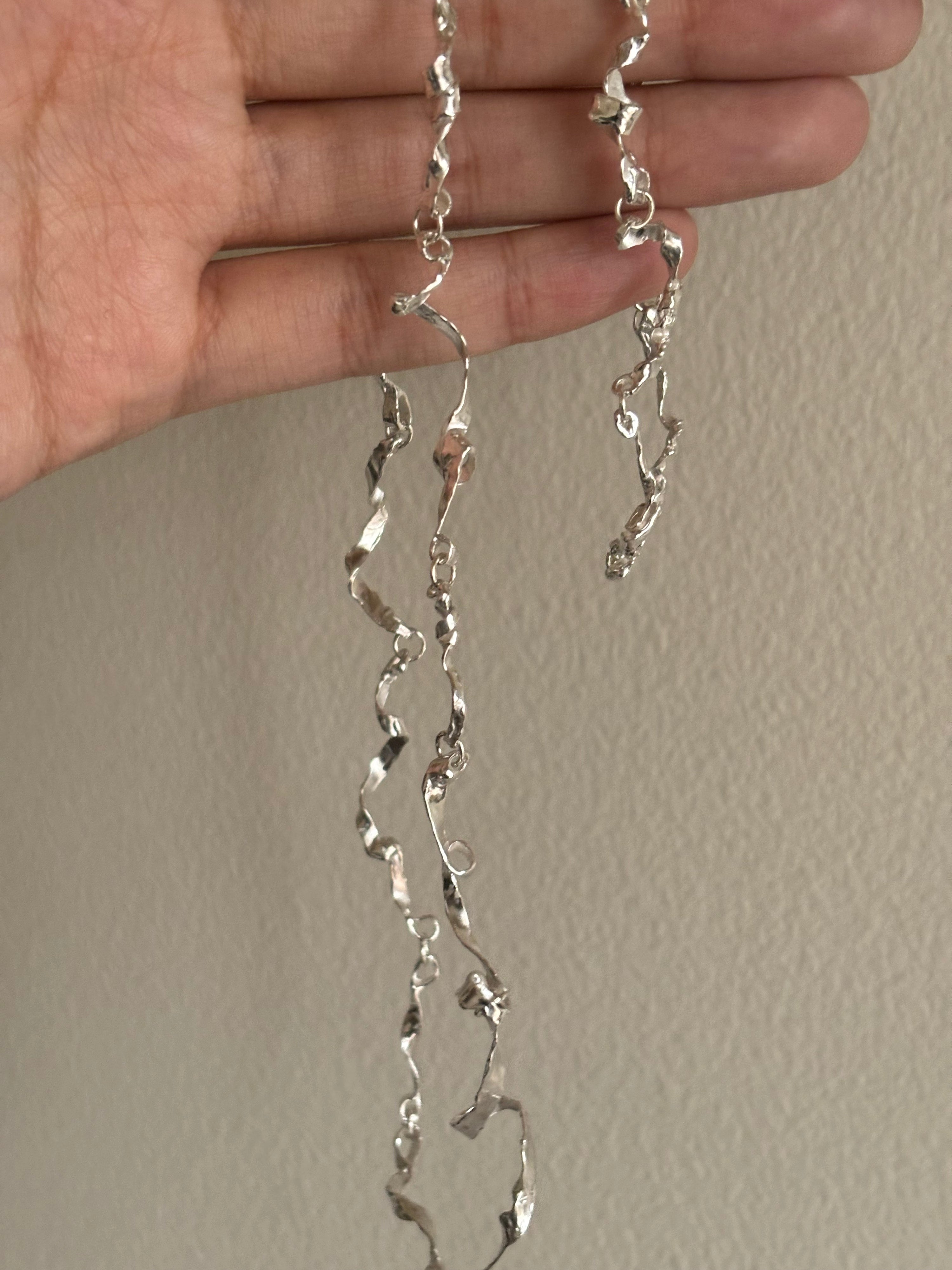 Burnt ribbon choker
