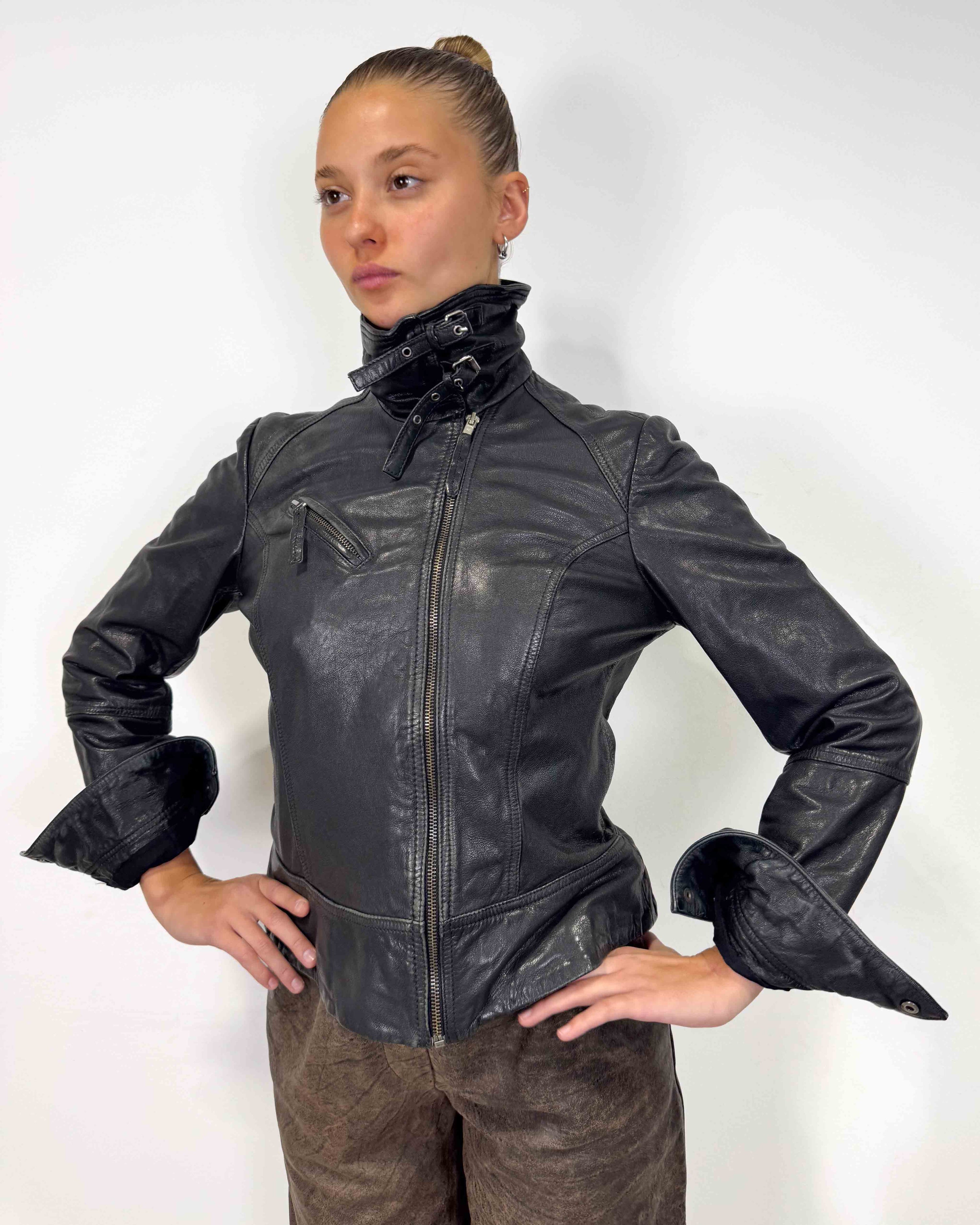 The malene leather jacket by all saints