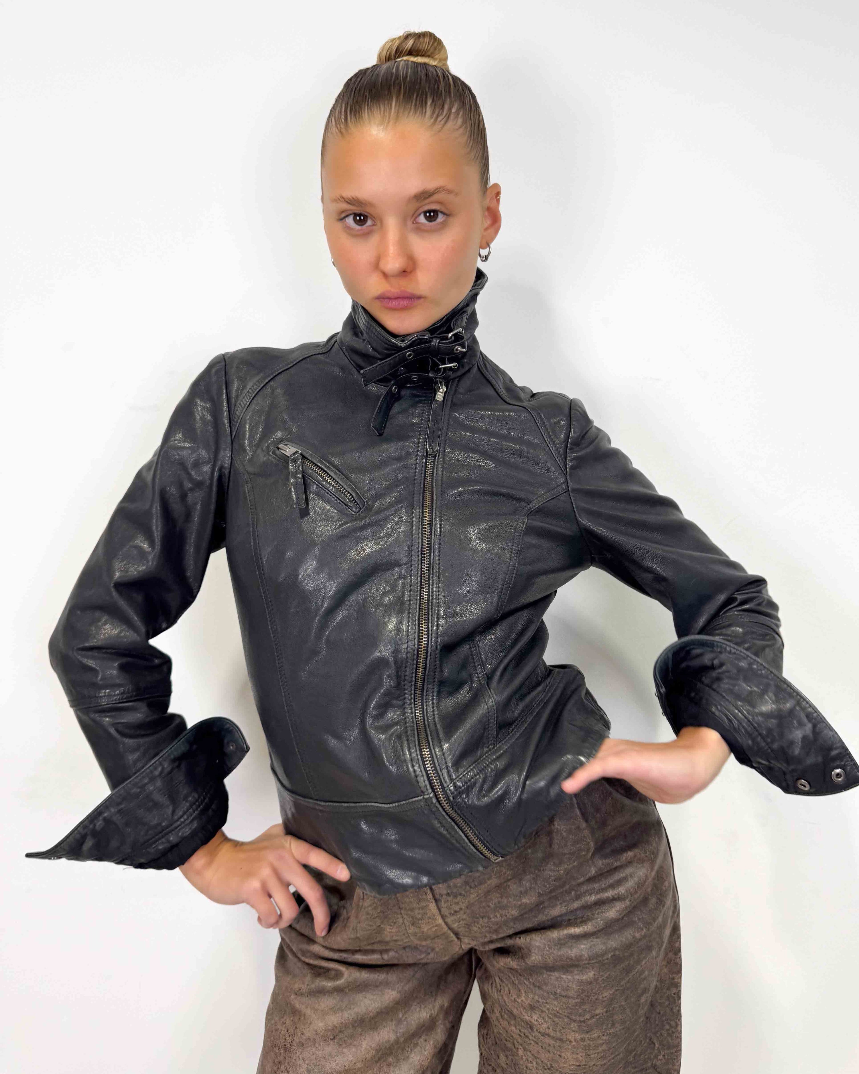 The malene leather jacket by all saints