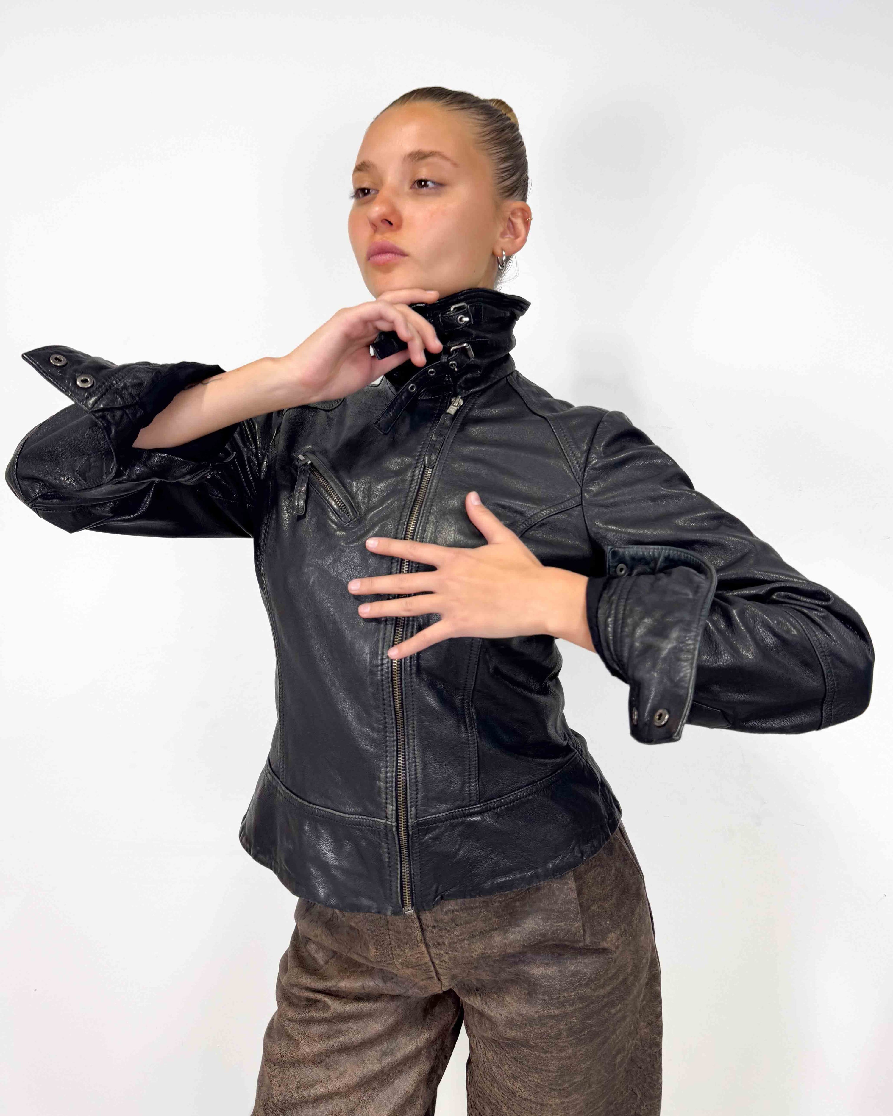 The malene leather jacket by all saints