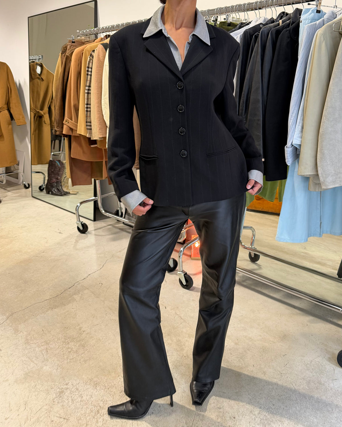 The chloe leather pants