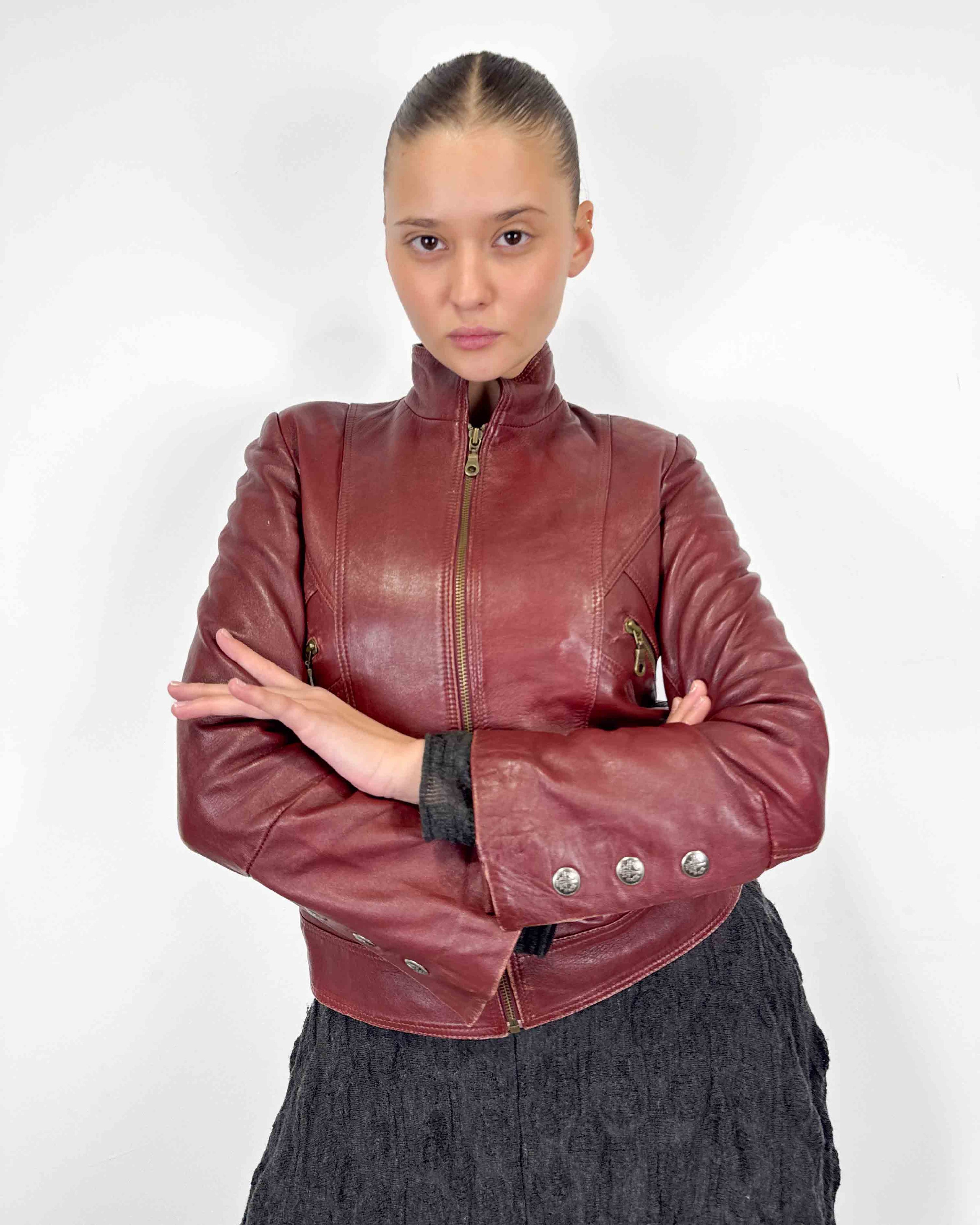 The glenna leather jacket