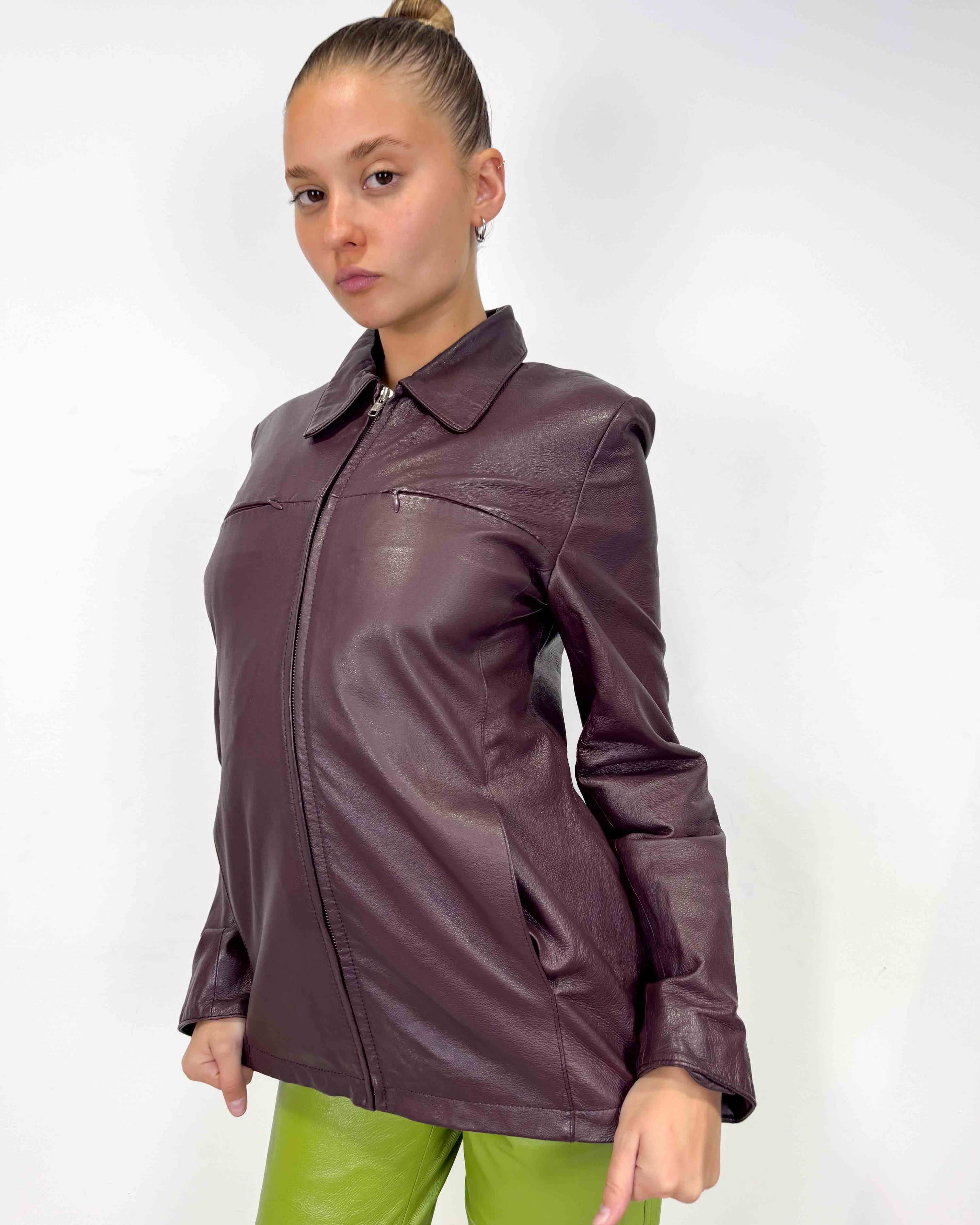 The corina leather jacket