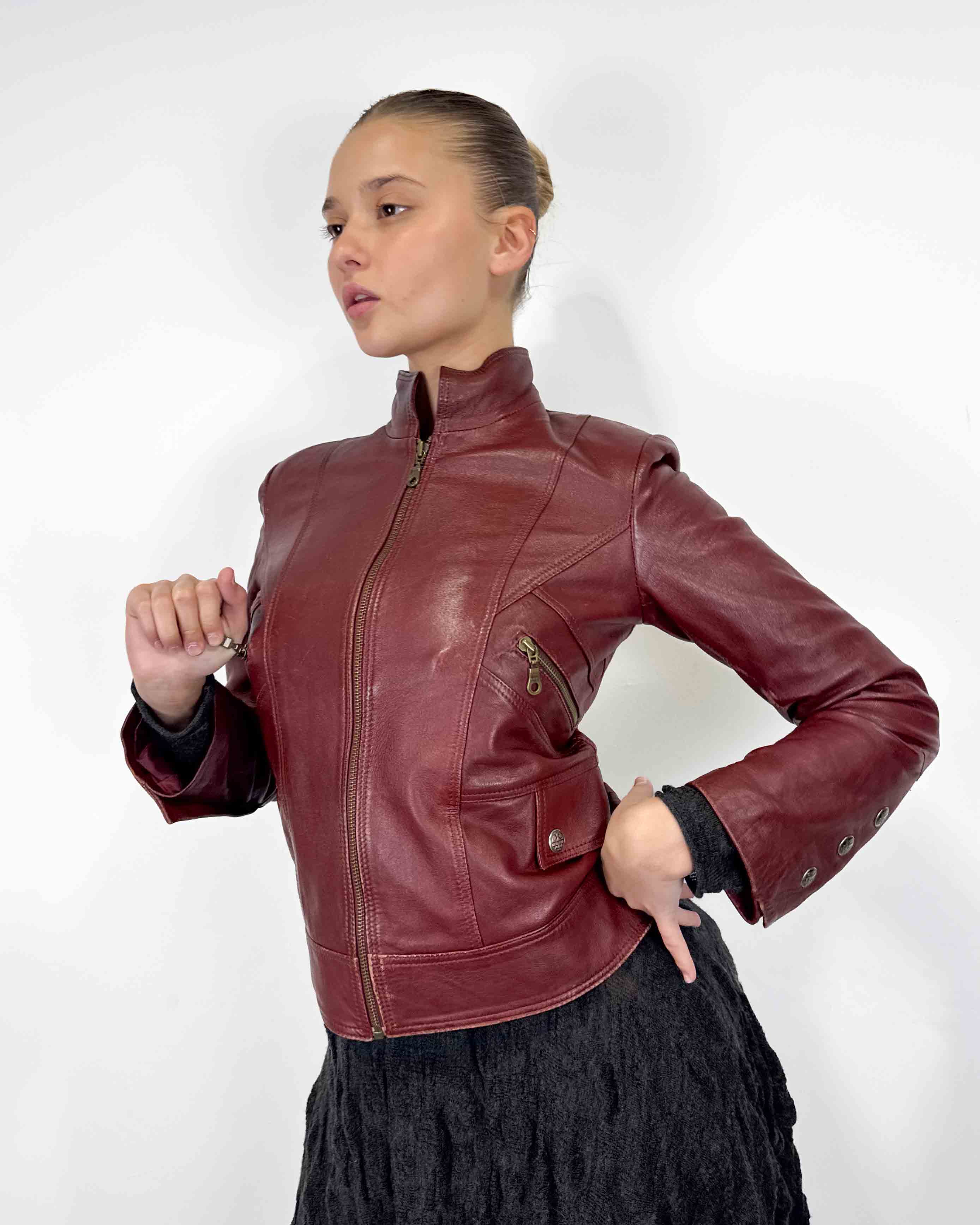 The glenna leather jacket